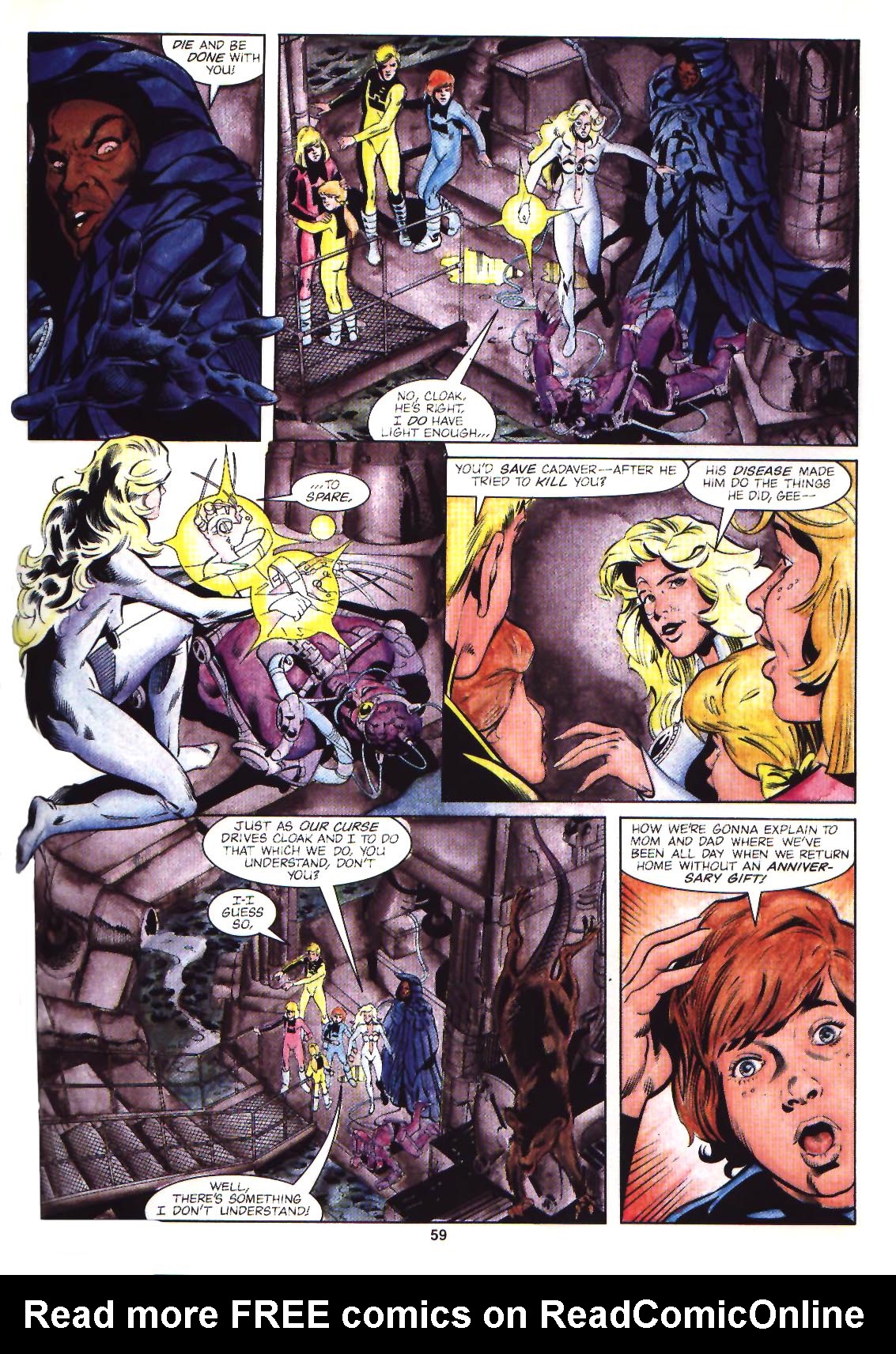 Read online Marvel Graphic Novel comic -  Issue #56 - Cloak & Dagger and Power Pack - 60