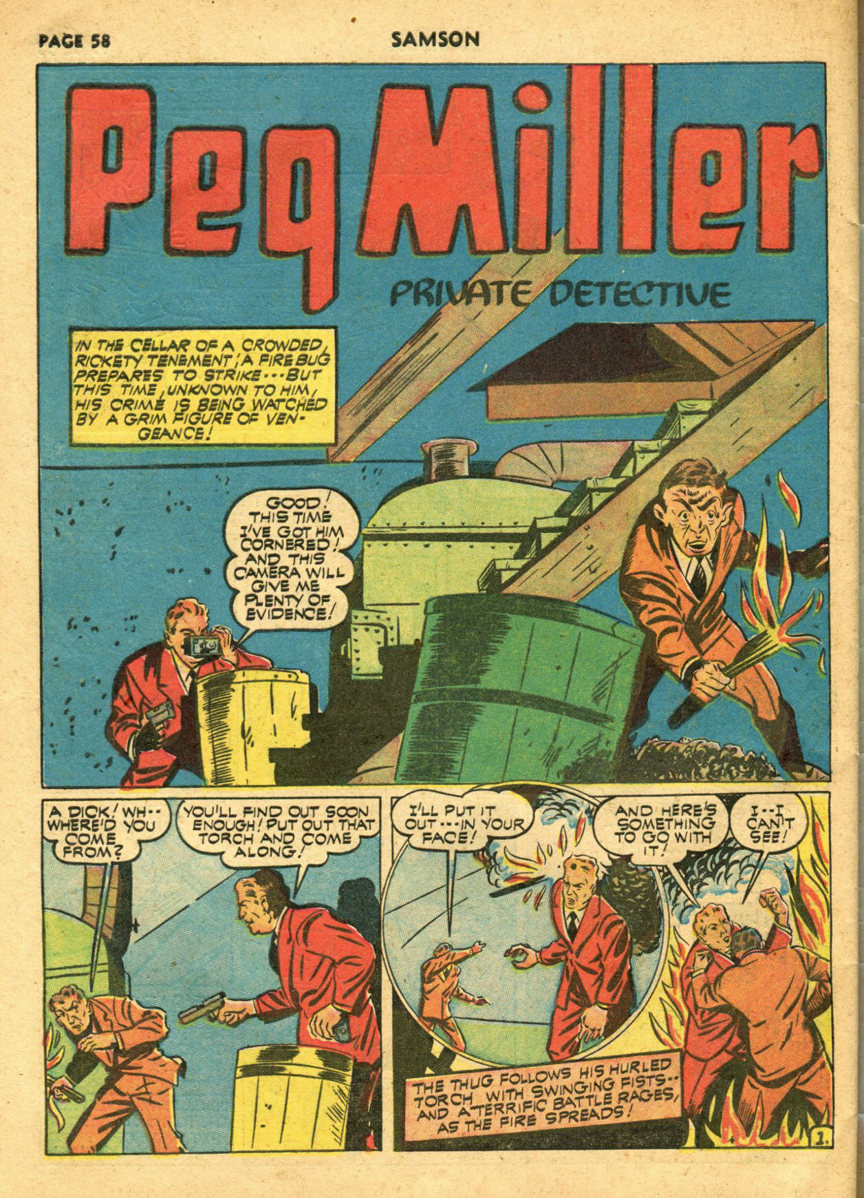 Read online Samson (1940) comic -  Issue #6 - 60