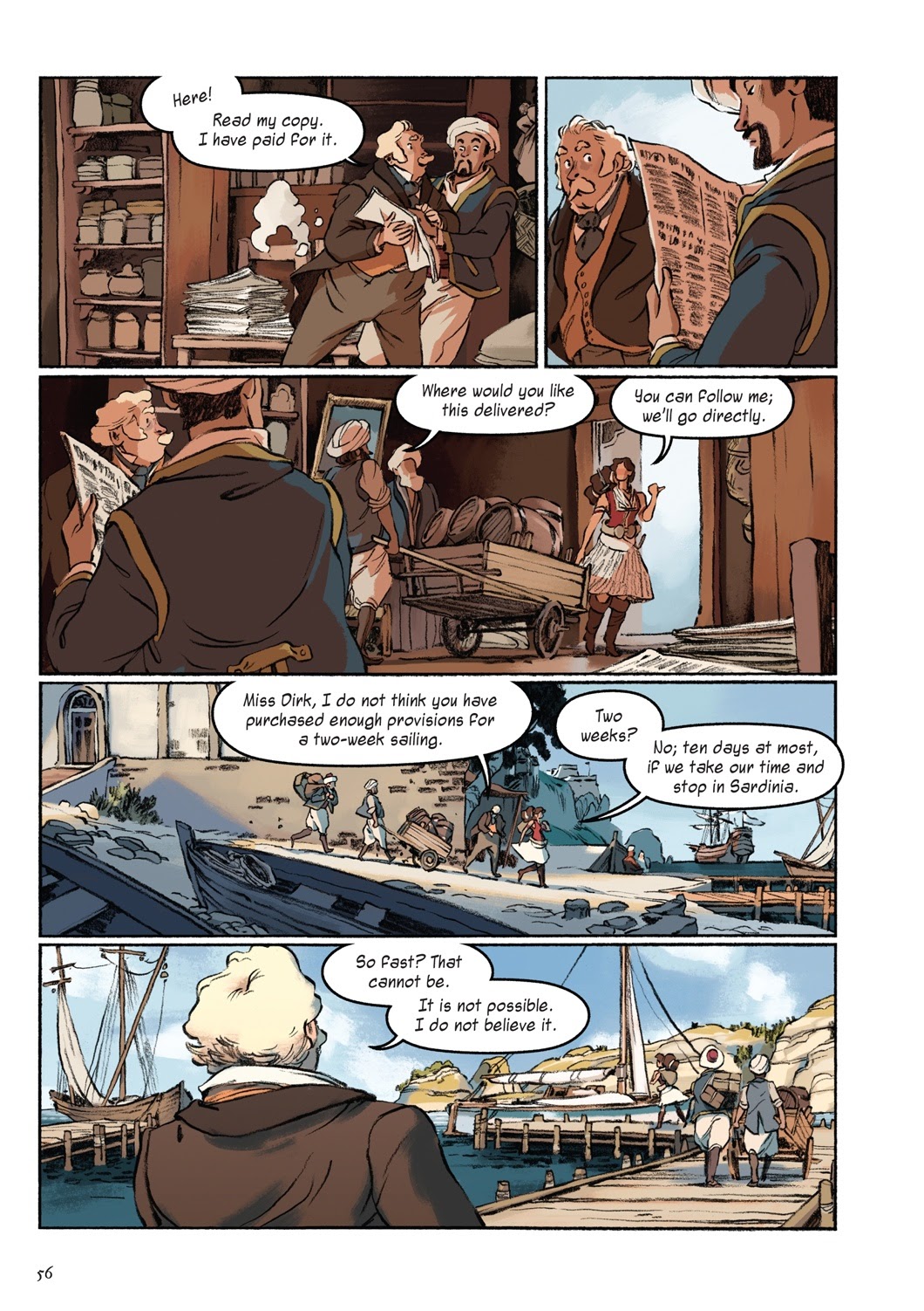 Read online Delilah Dirk and the Pillars of Hercules comic -  Issue # TPB (Part 1) - 56