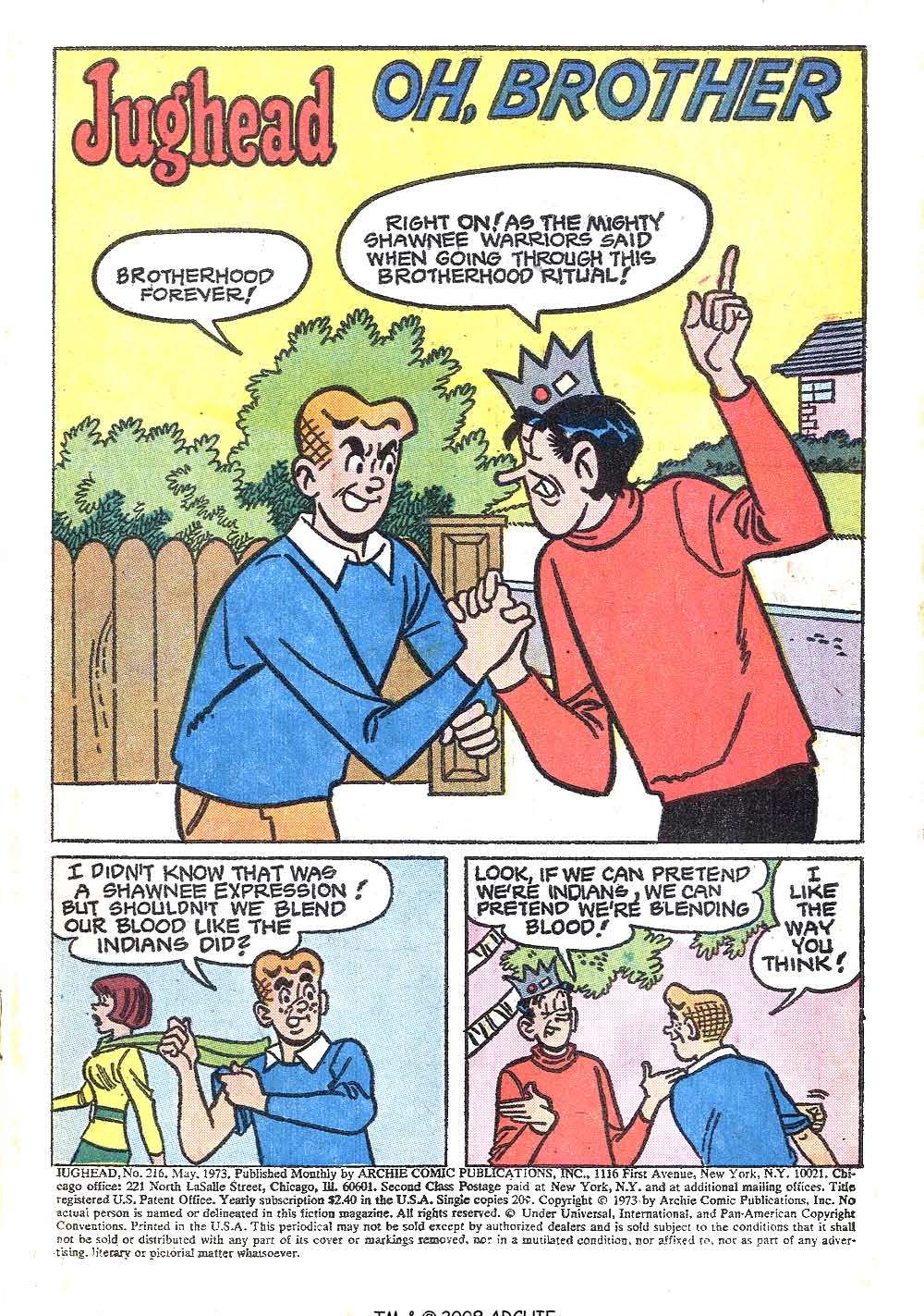 Read online Jughead (1965) comic -  Issue #216 - 3