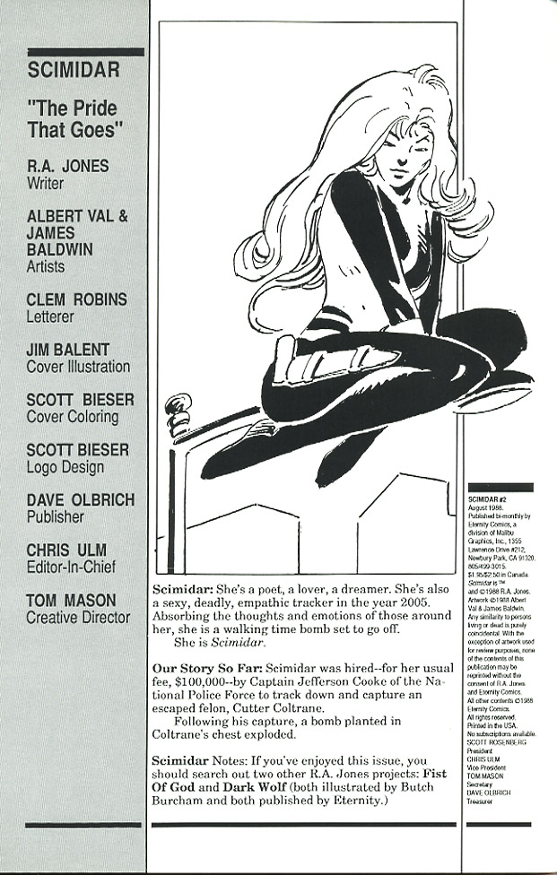 Read online Scimidar (1988) comic -  Issue #2 - 2