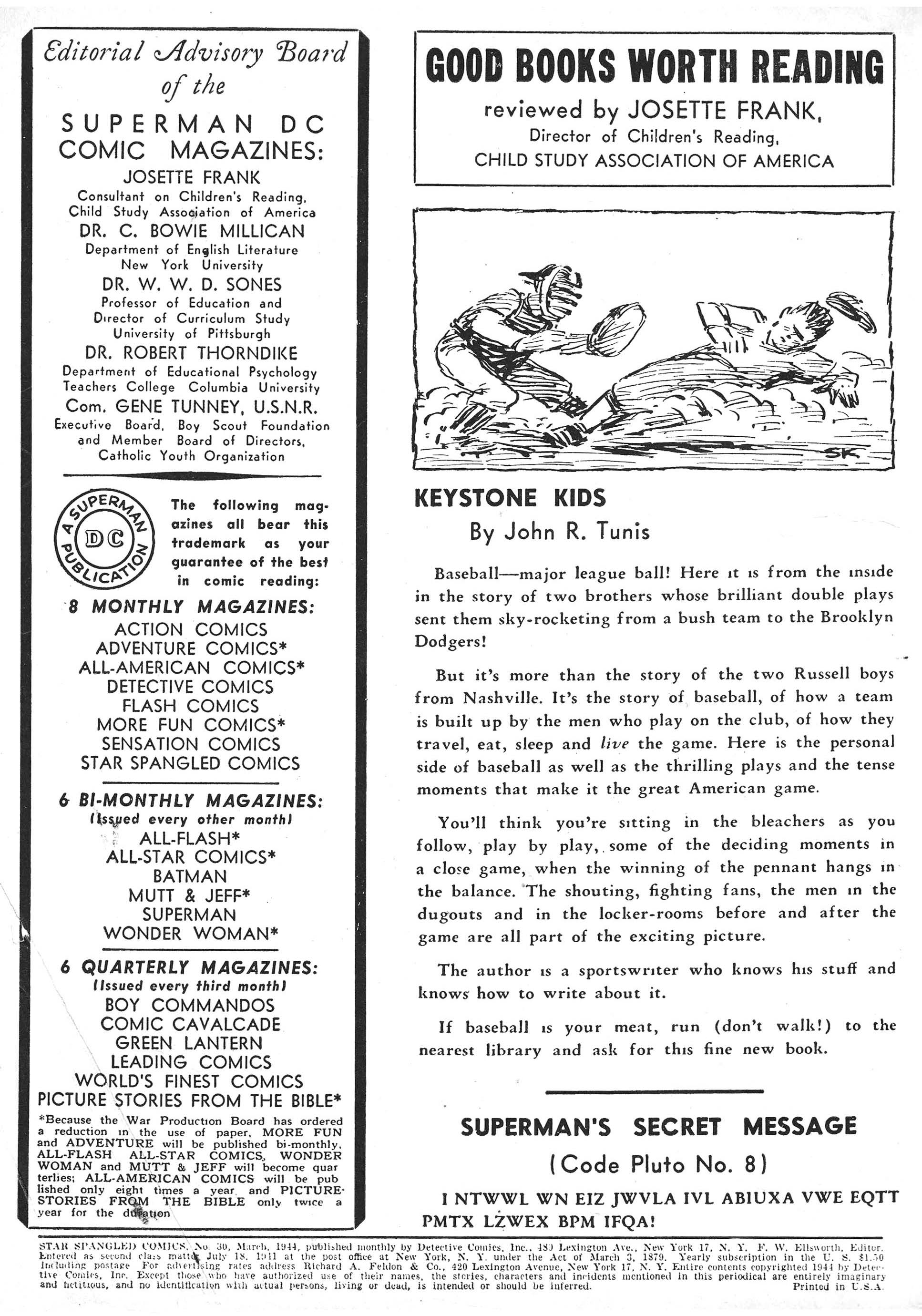 Read online Star Spangled Comics comic -  Issue #30 - 2