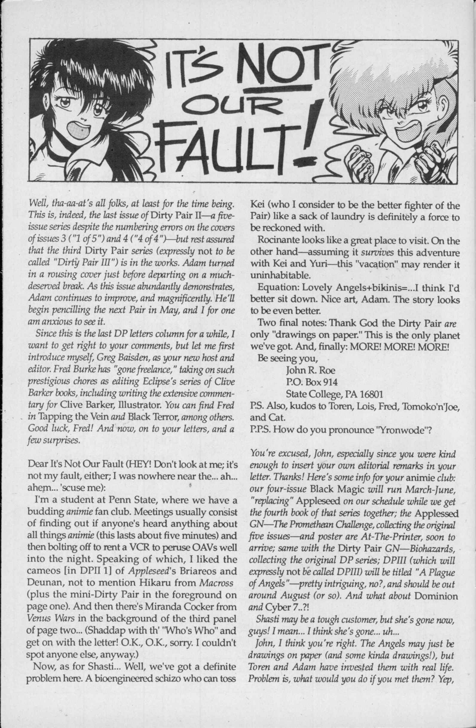 Dirty Pair II Issue #5 #5 - English 30