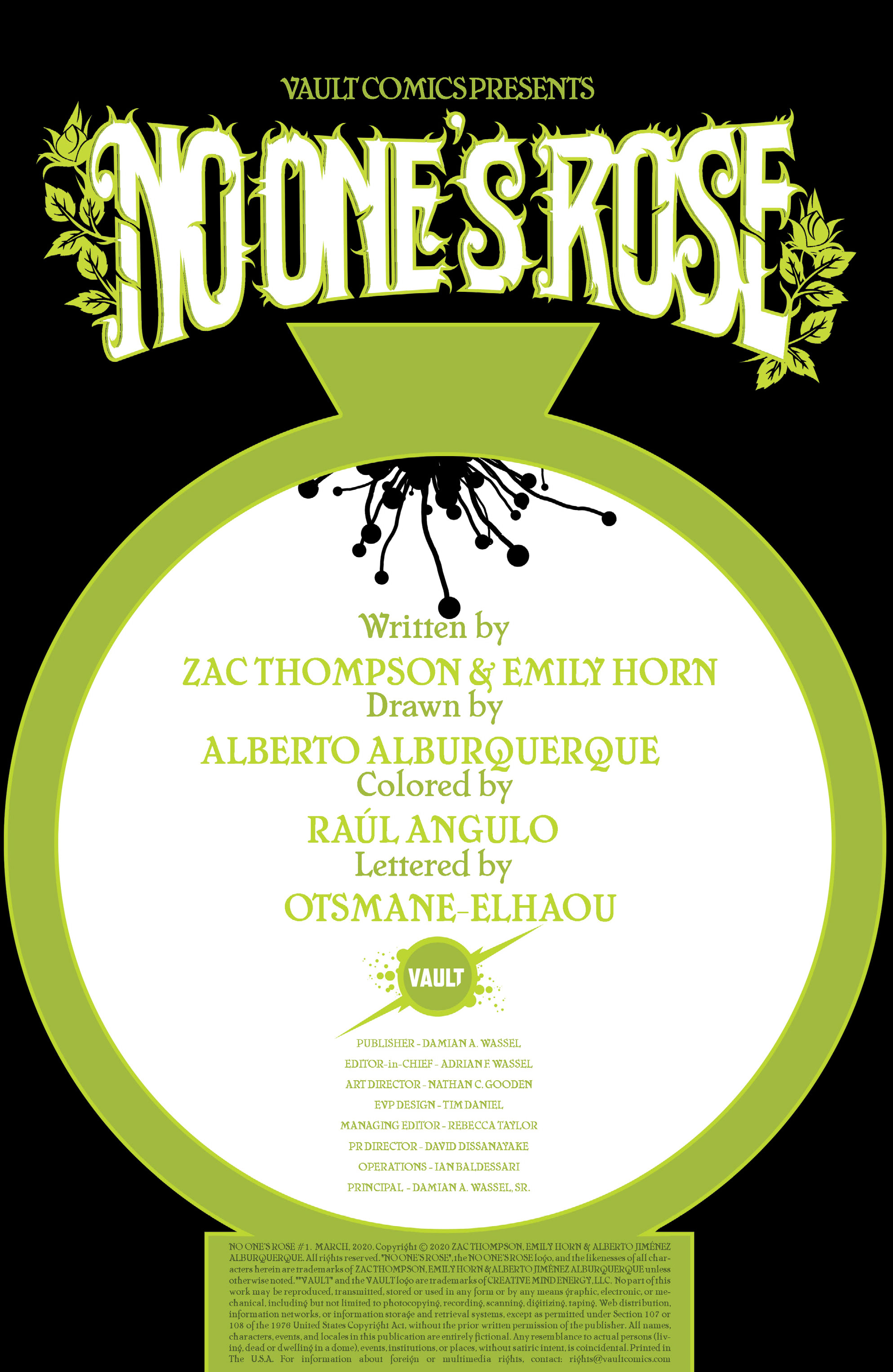 Read online No One's Rose comic -  Issue #1 - 2