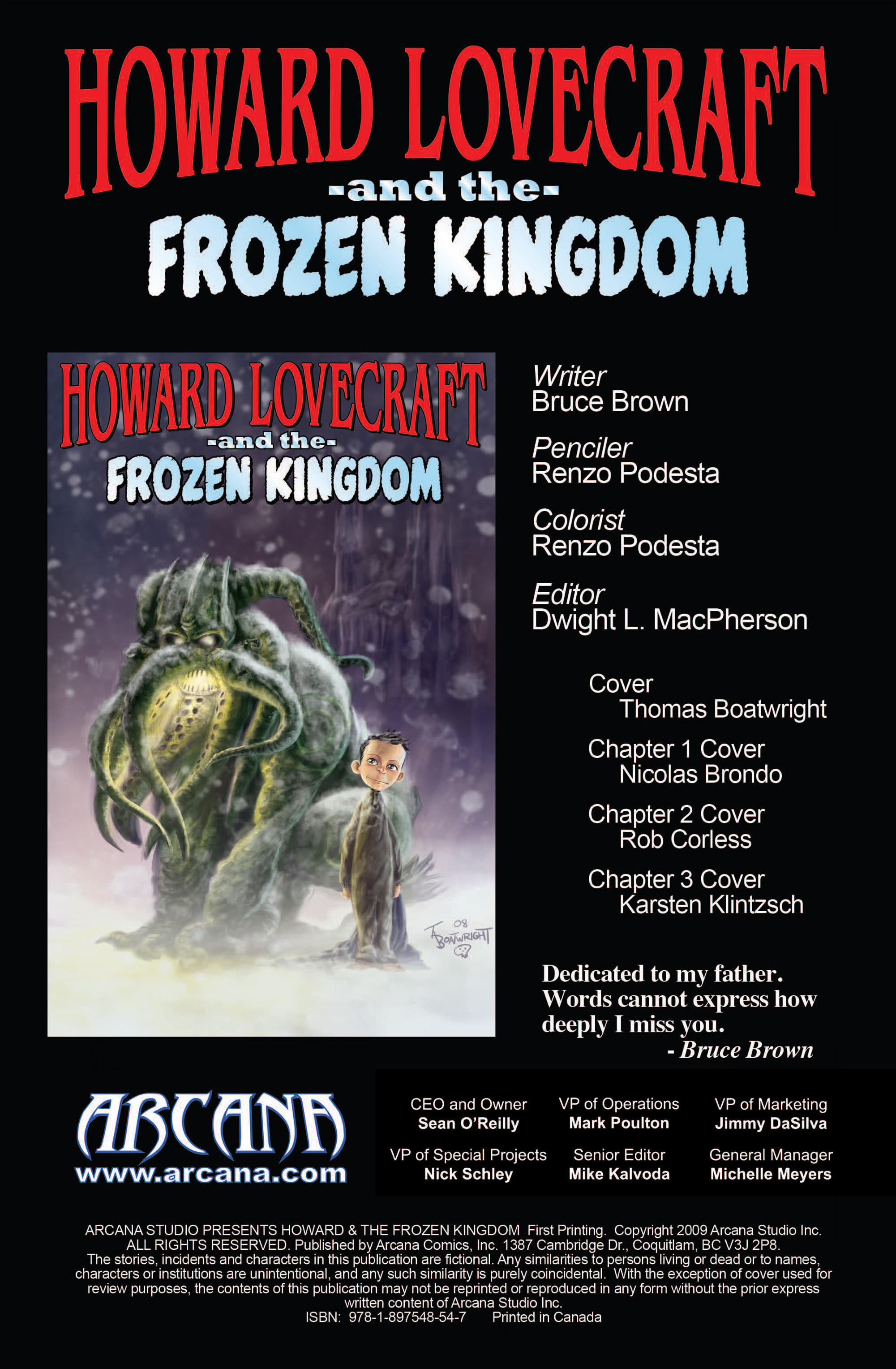 Read online Arcana Studio Presents Howard Lovecraft & the Frozen Kingdom comic -  Issue #3 - 2