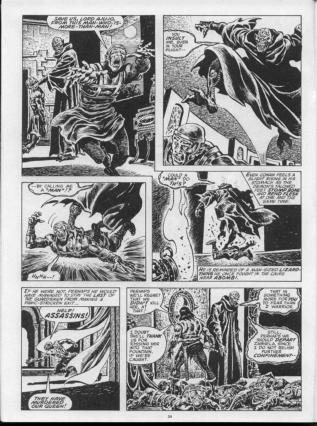 Read online The Savage Sword Of Conan comic -  Issue #202 - 36