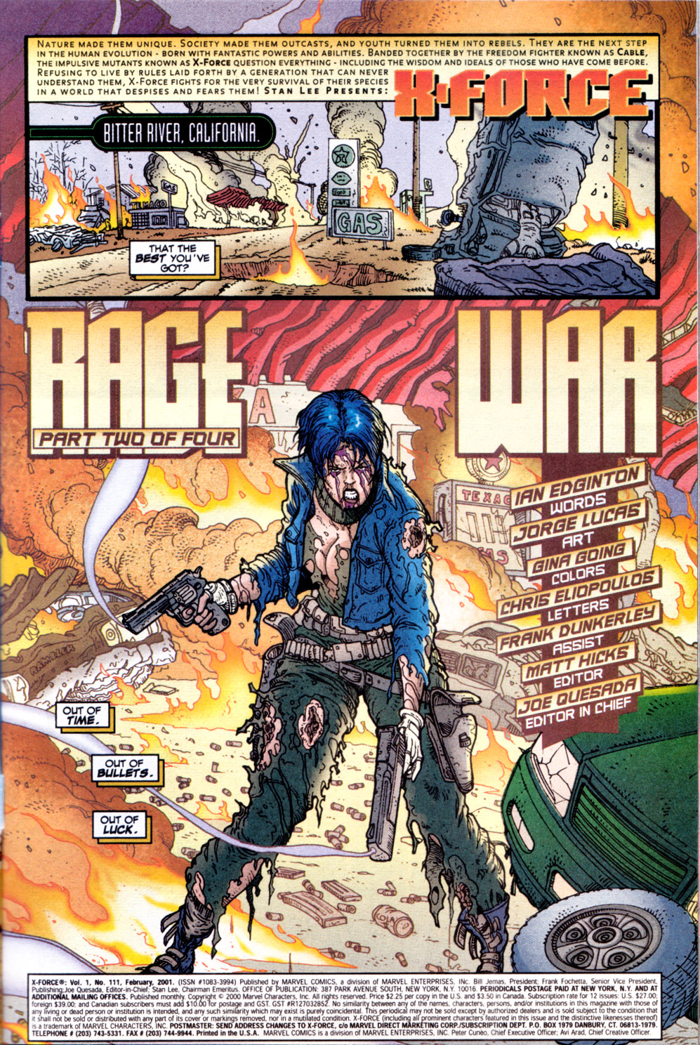 Read online X-Force (1991) comic -  Issue #111 - 2