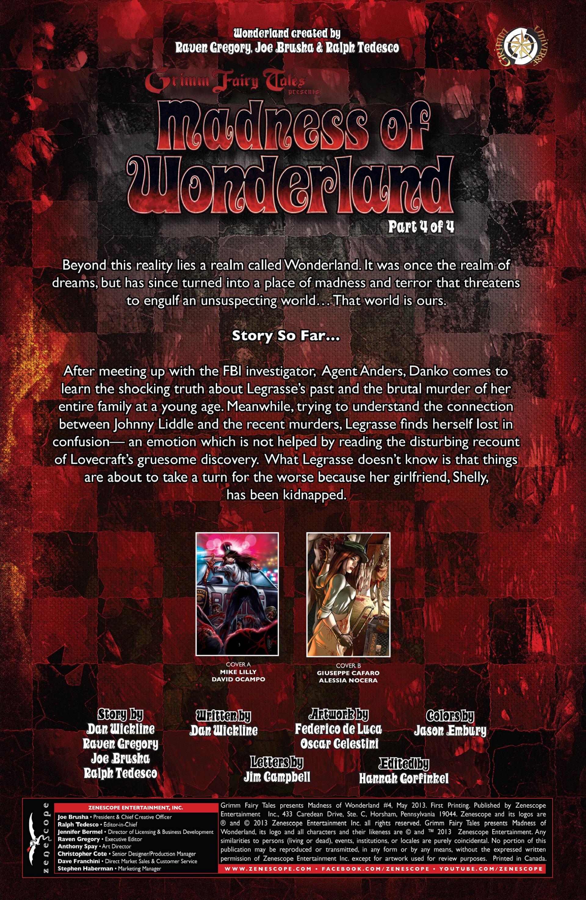 Read online Madness of Wonderland comic -  Issue #4 - 2
