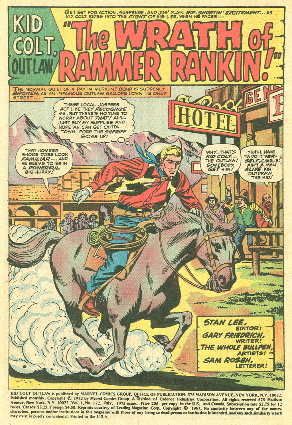 Read online Kid Colt Outlaw comic -  Issue #172 - 3