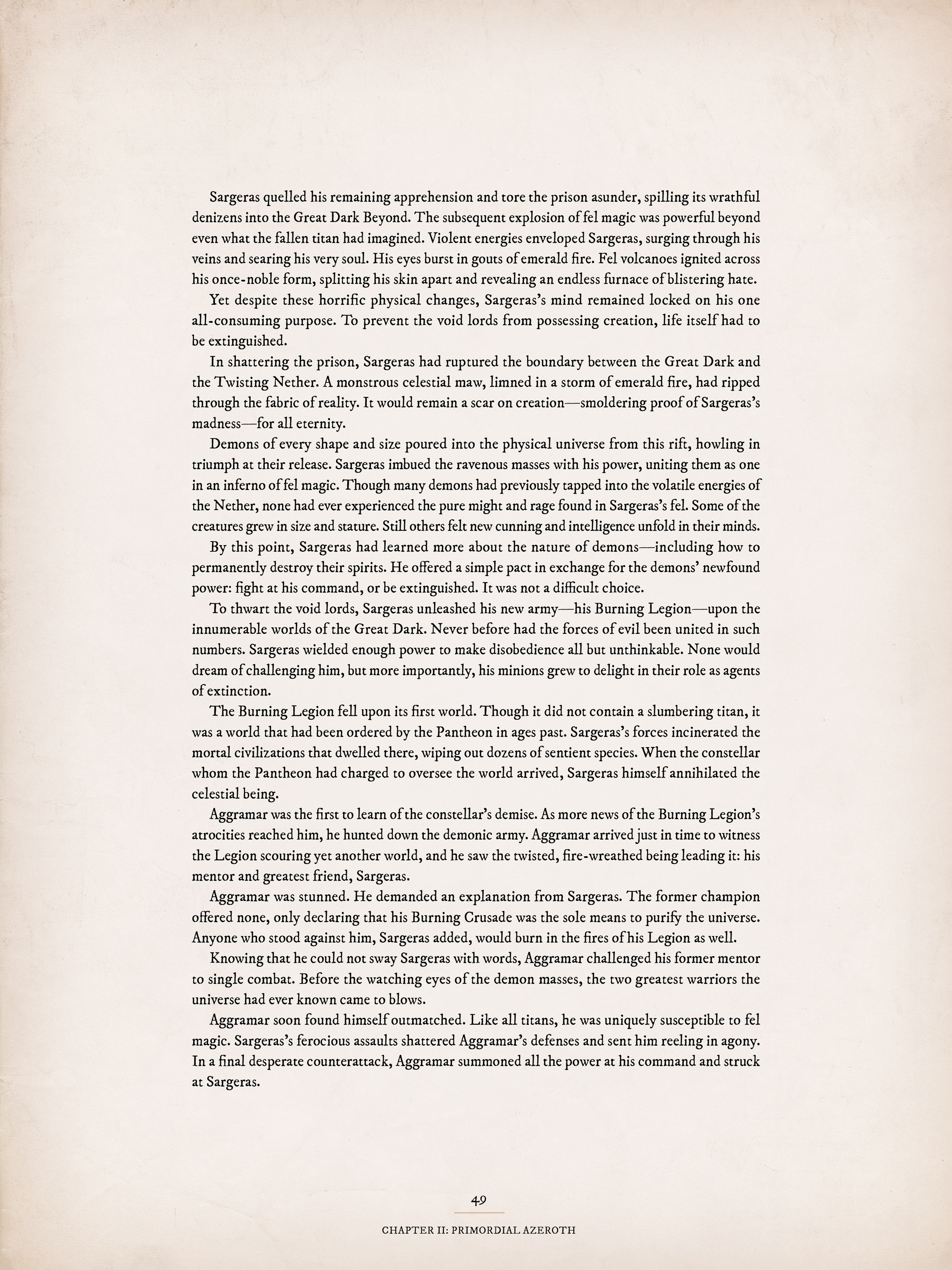 Read online World of Warcraft Chronicle Vol. 1 comic -  Issue # Full - 48