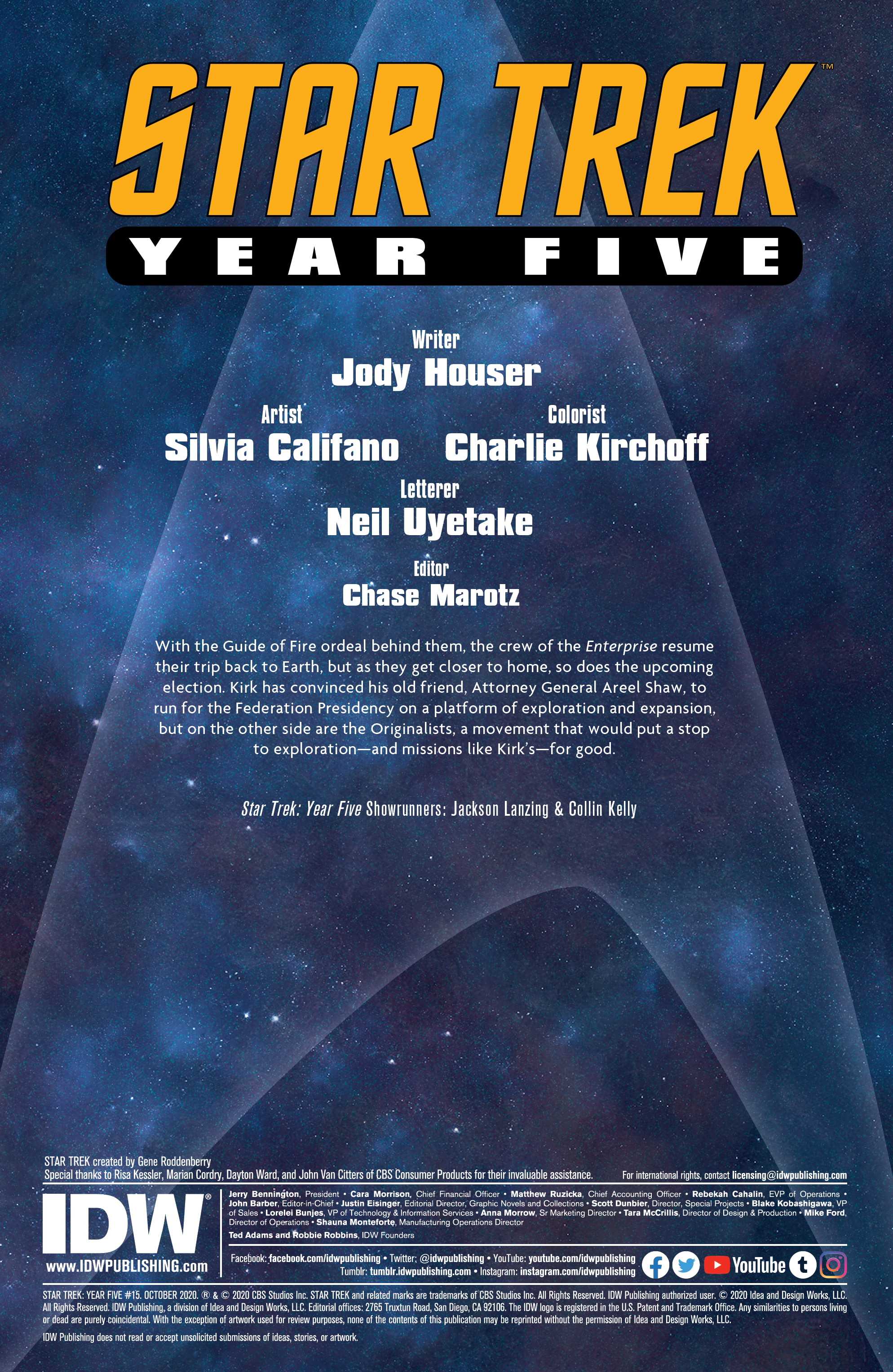 Read online Star Trek: Year Five comic -  Issue #15 - 2