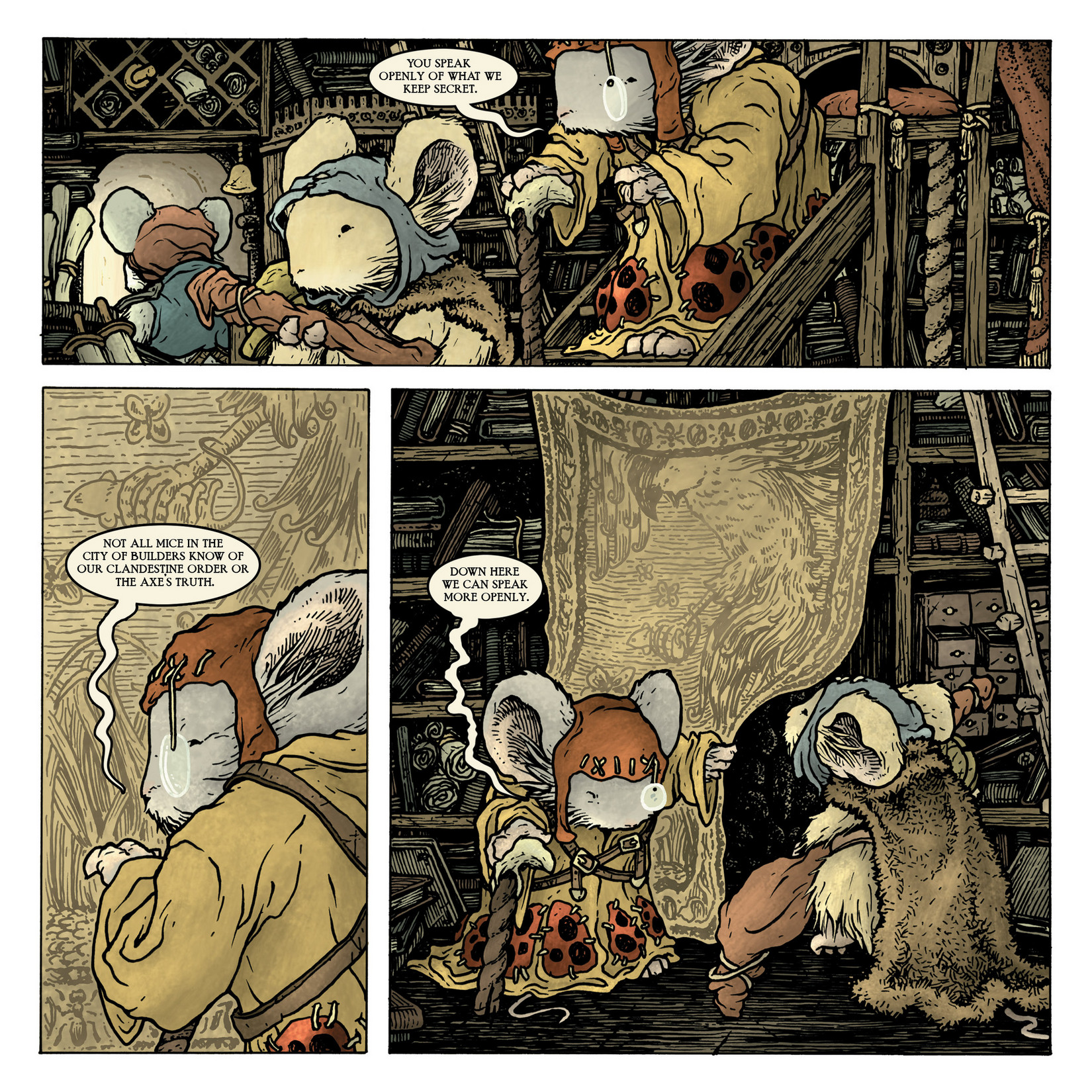 Read online Mouse Guard: The Black Axe comic -  Issue #6 - 7