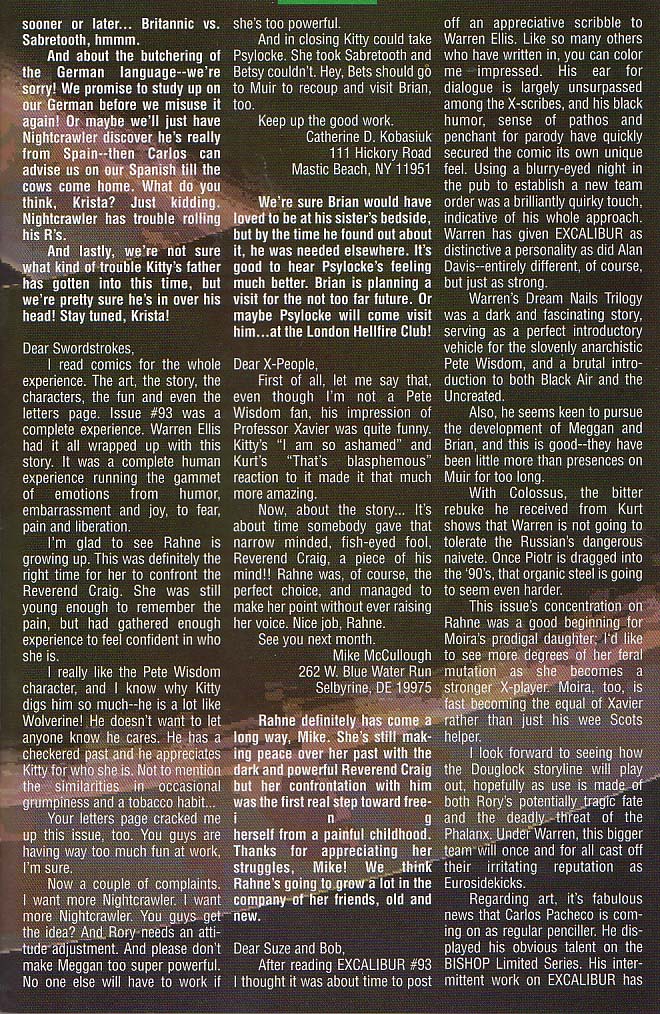 Read online Excalibur (1988) comic -  Issue #97 - 23