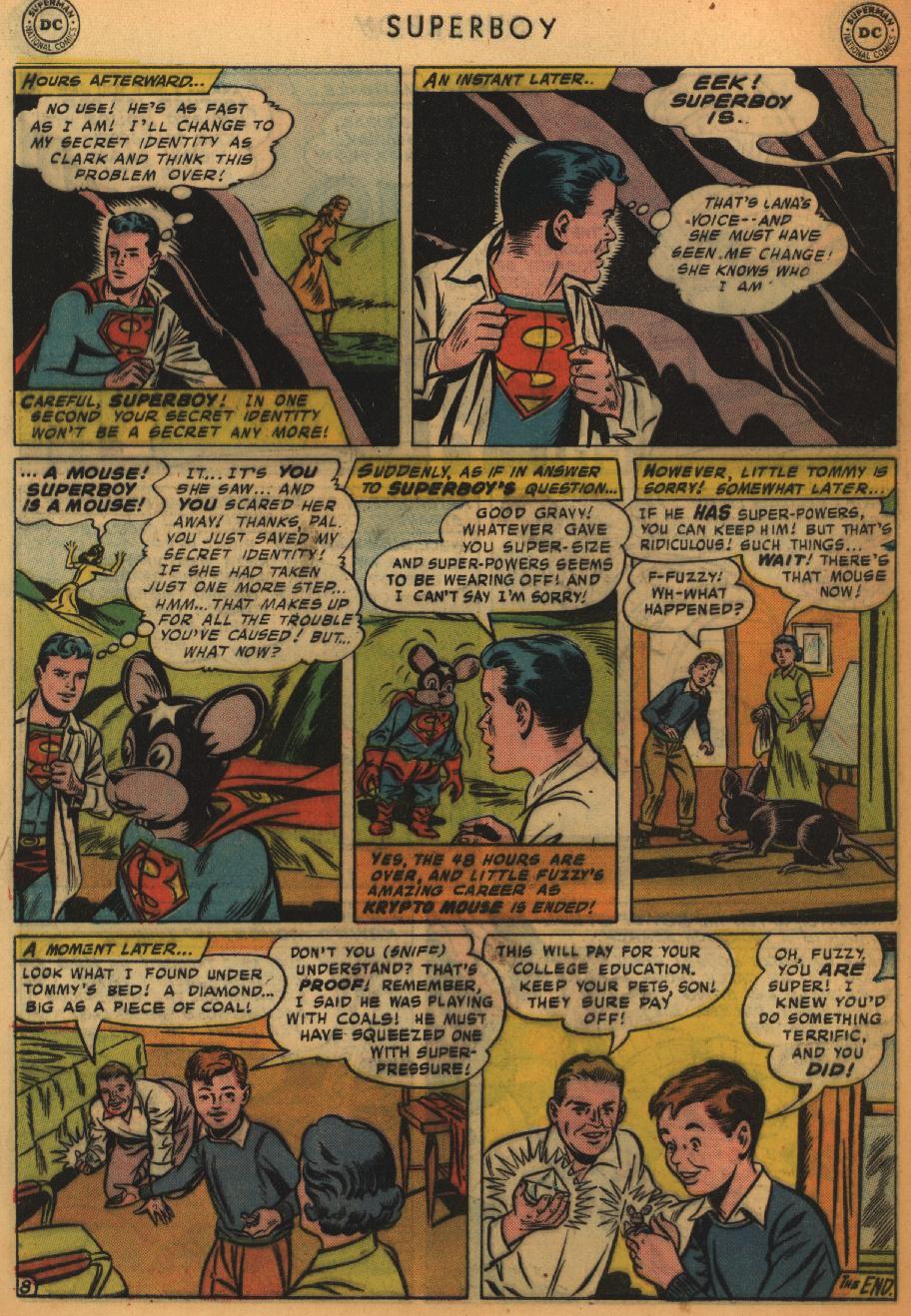 Read online Superboy (1949) comic -  Issue #65 - 28