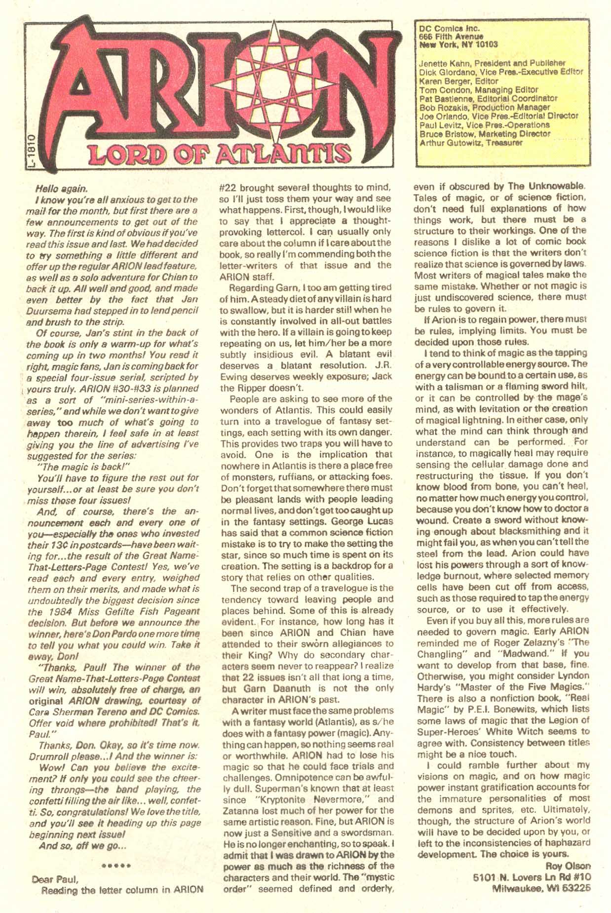 Read online Arion, Lord of Atlantis comic -  Issue #28 - 25