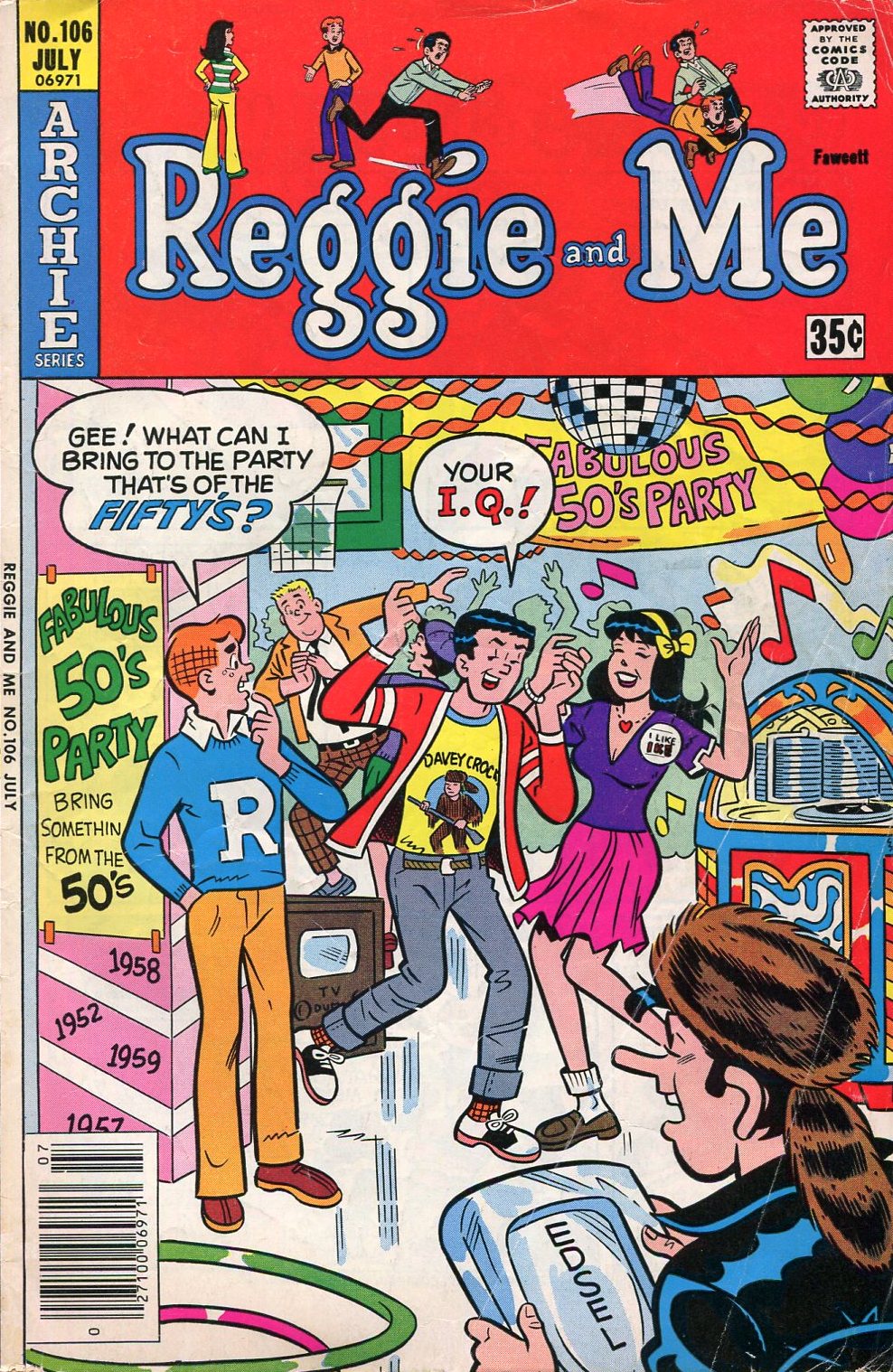 Read online Reggie and Me (1966) comic -  Issue #106 - 1