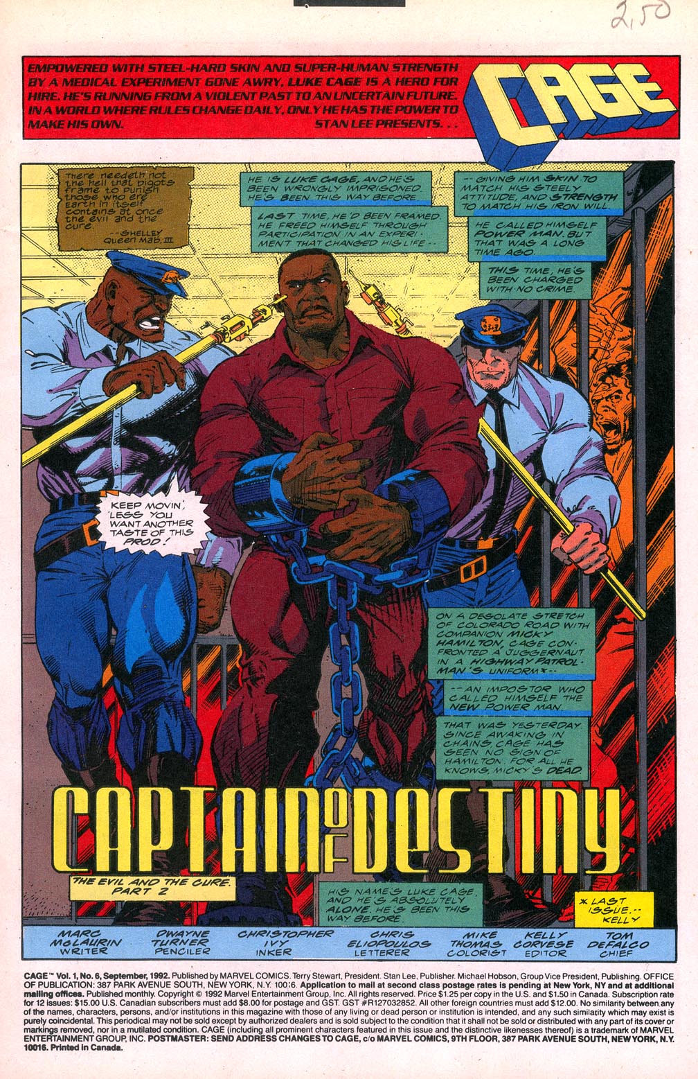 Read online Cage (1992) comic -  Issue #6 - 2