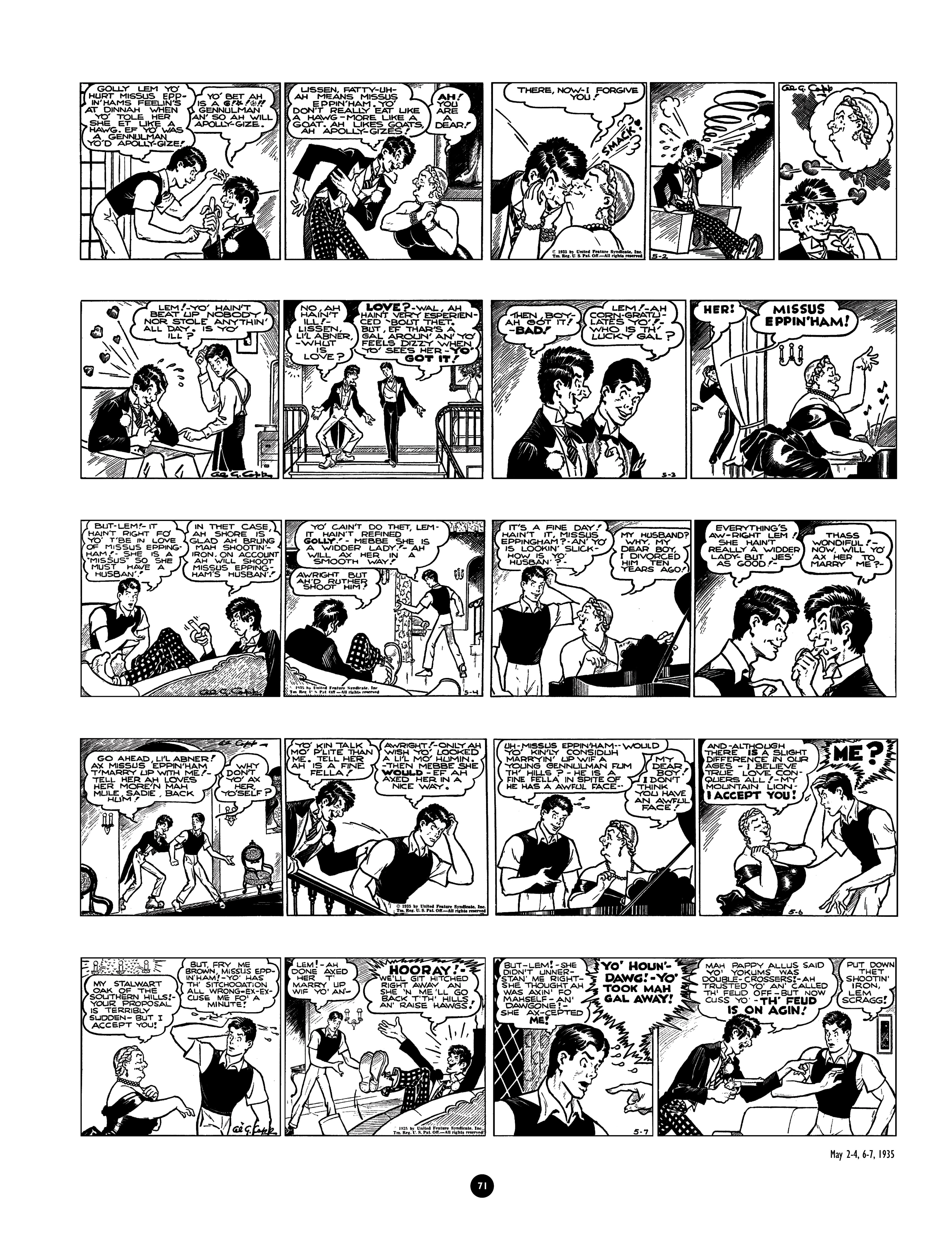 Read online Al Capp's Li'l Abner Complete Daily & Color Sunday Comics comic -  Issue # TPB 1 (Part 1) - 72