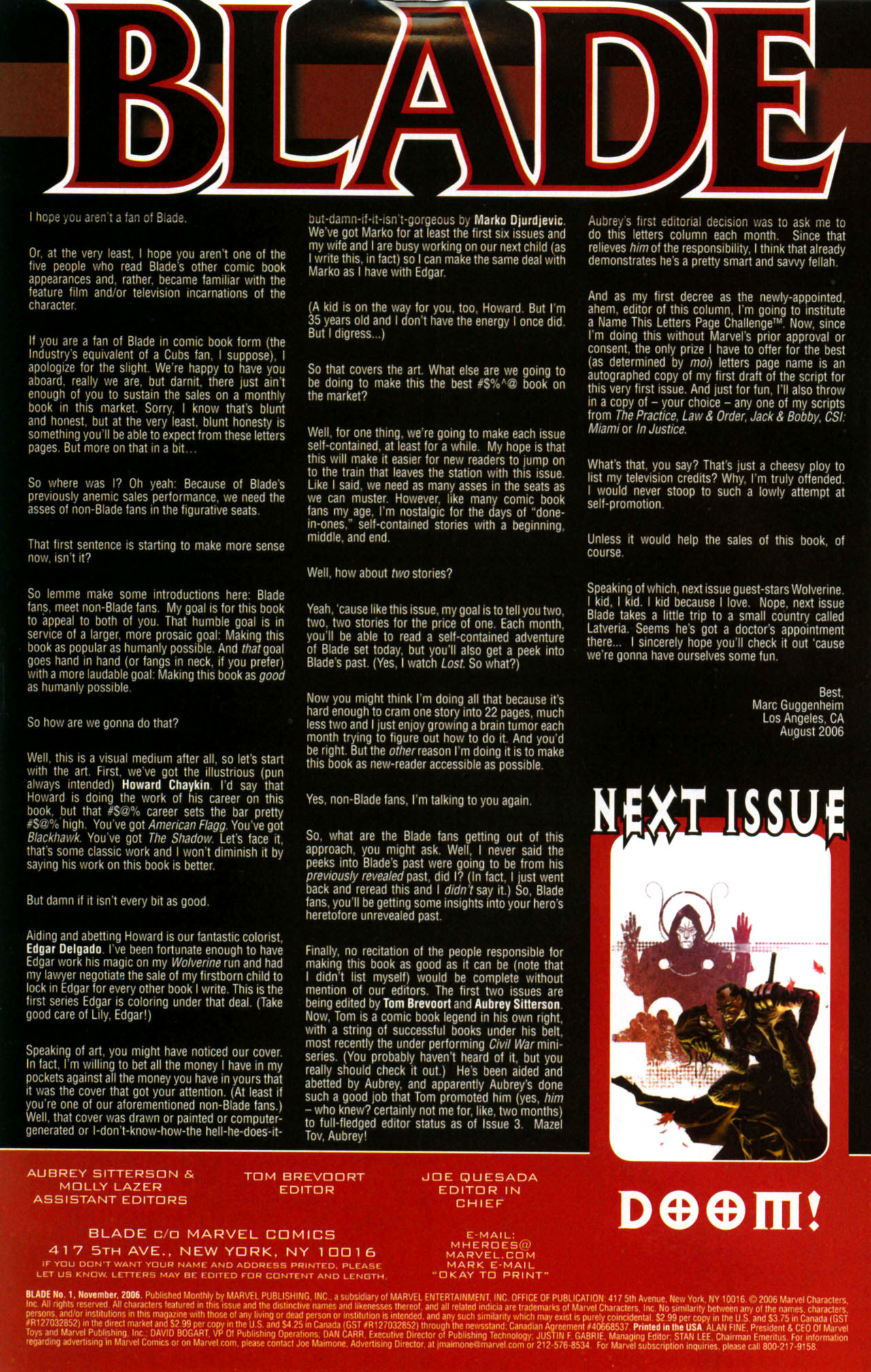 Read online Blade (2006) comic -  Issue #1 - 20
