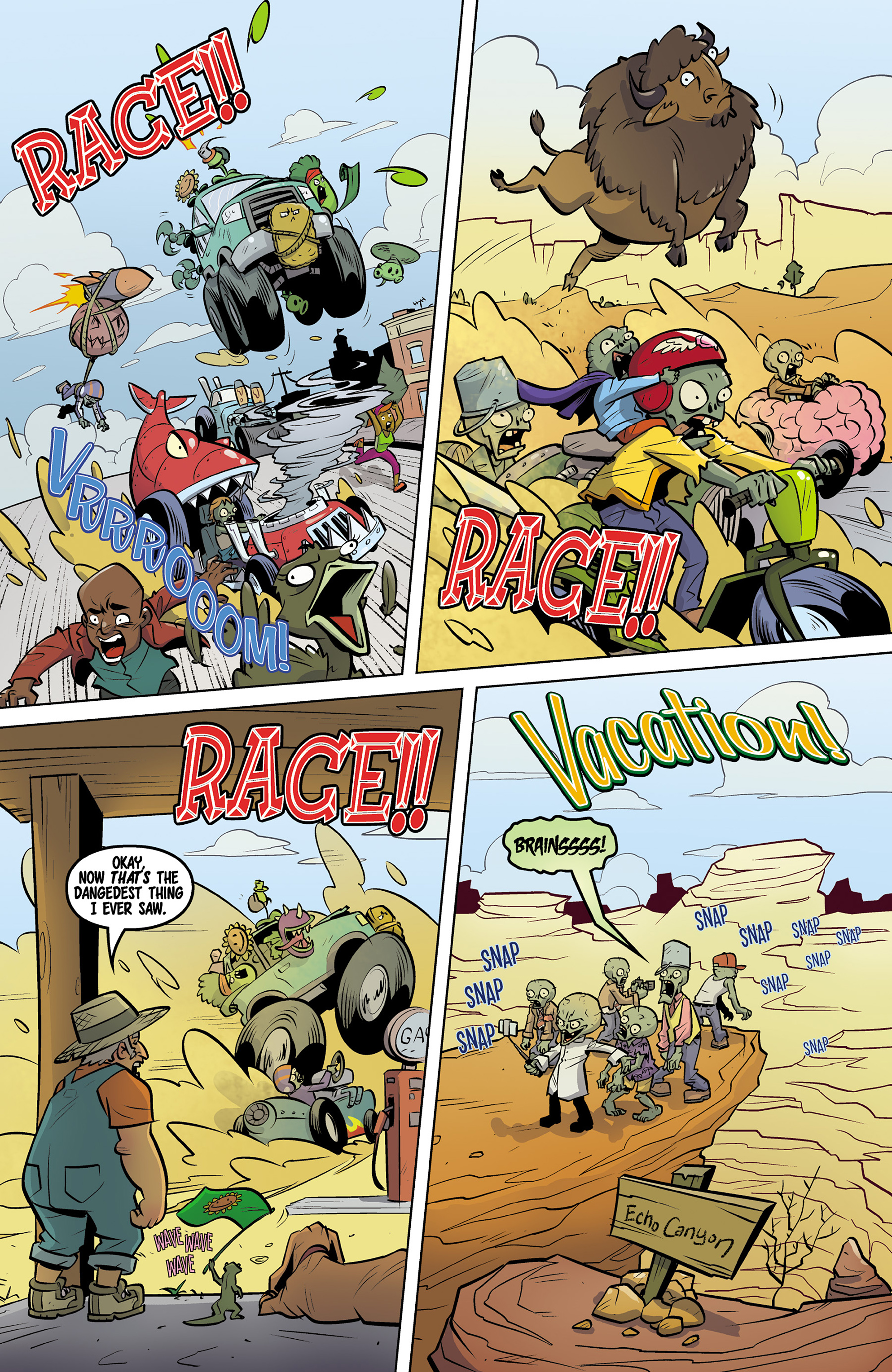 Read online Plants vs. Zombies: Petal to the Metal comic -  Issue #7 - 20