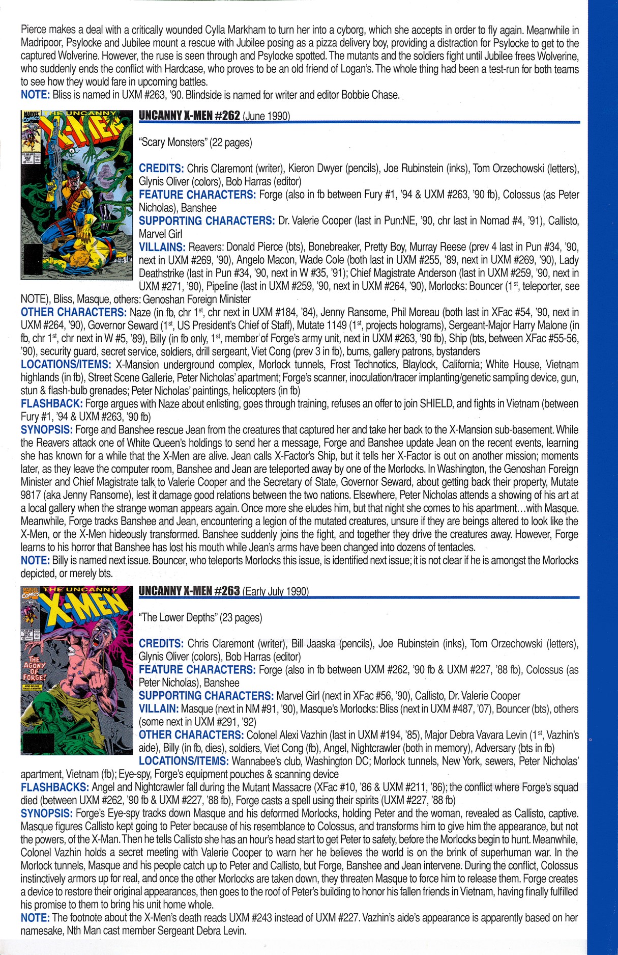 Read online Official Index to the Marvel Universe comic -  Issue #6 - 63