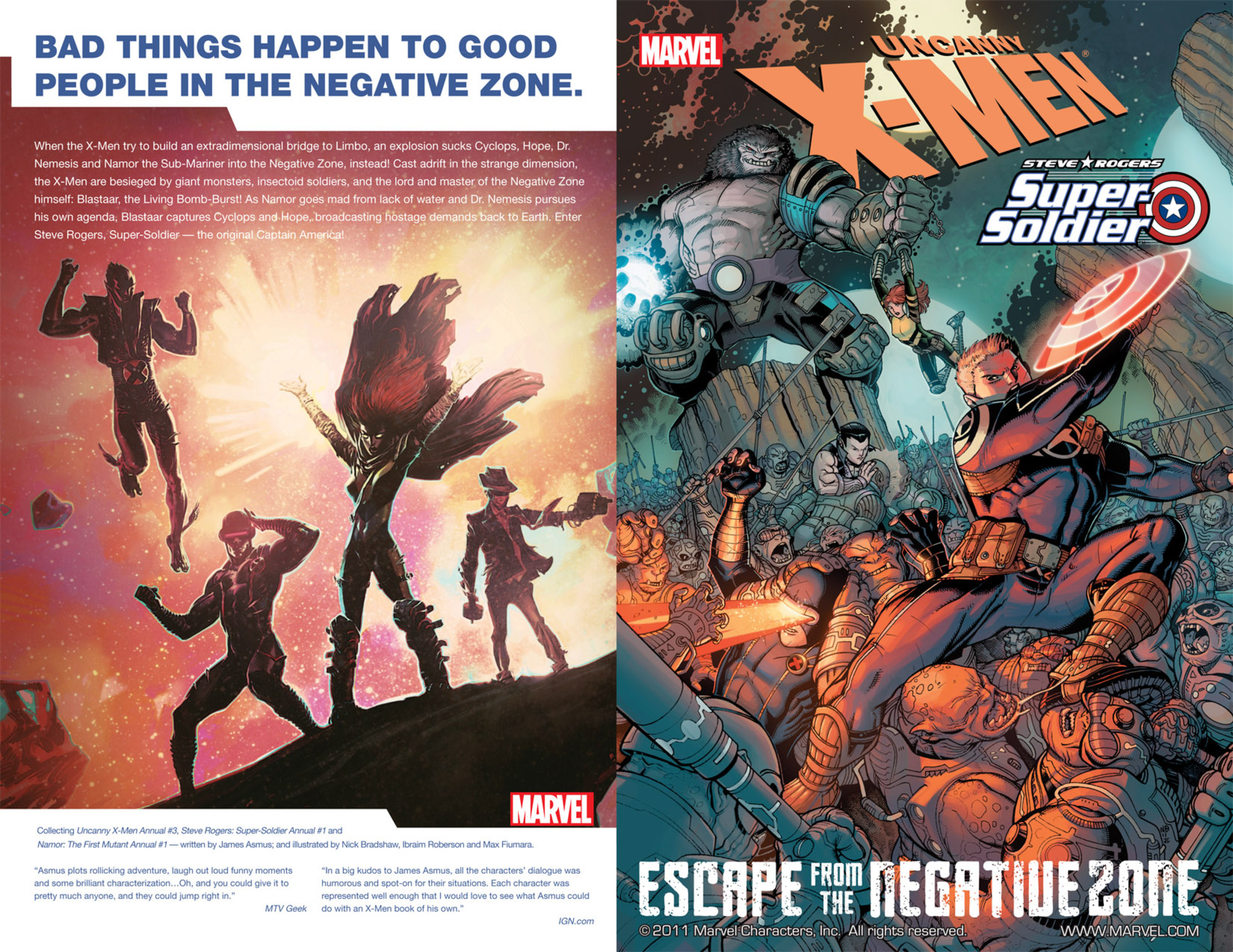 Read online X-Men/Steve Rogers: Escape From the Negative Zone comic -  Issue # TPB - 2