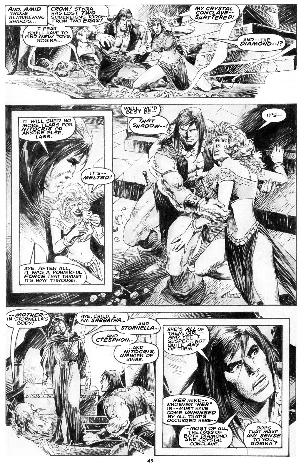 Read online The Savage Sword Of Conan comic -  Issue #216 - 51