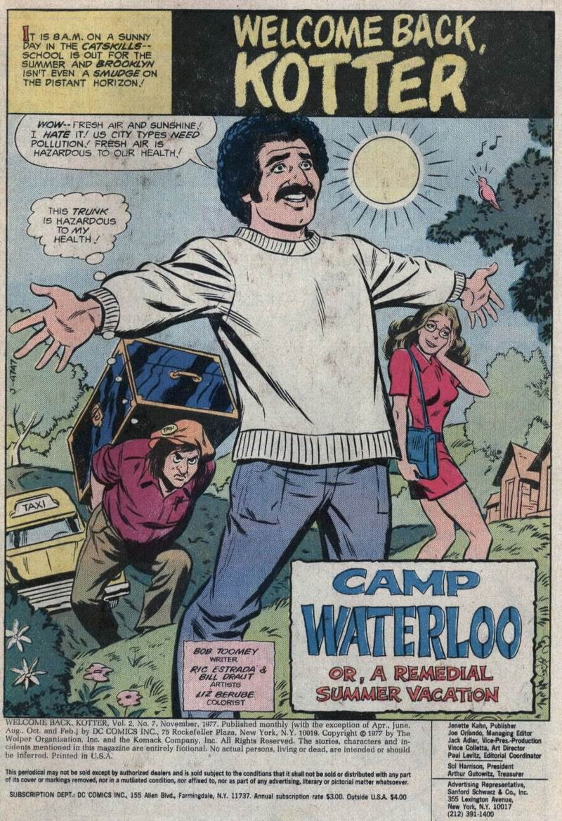 Read online Welcome Back, Kotter comic -  Issue #7 - 2
