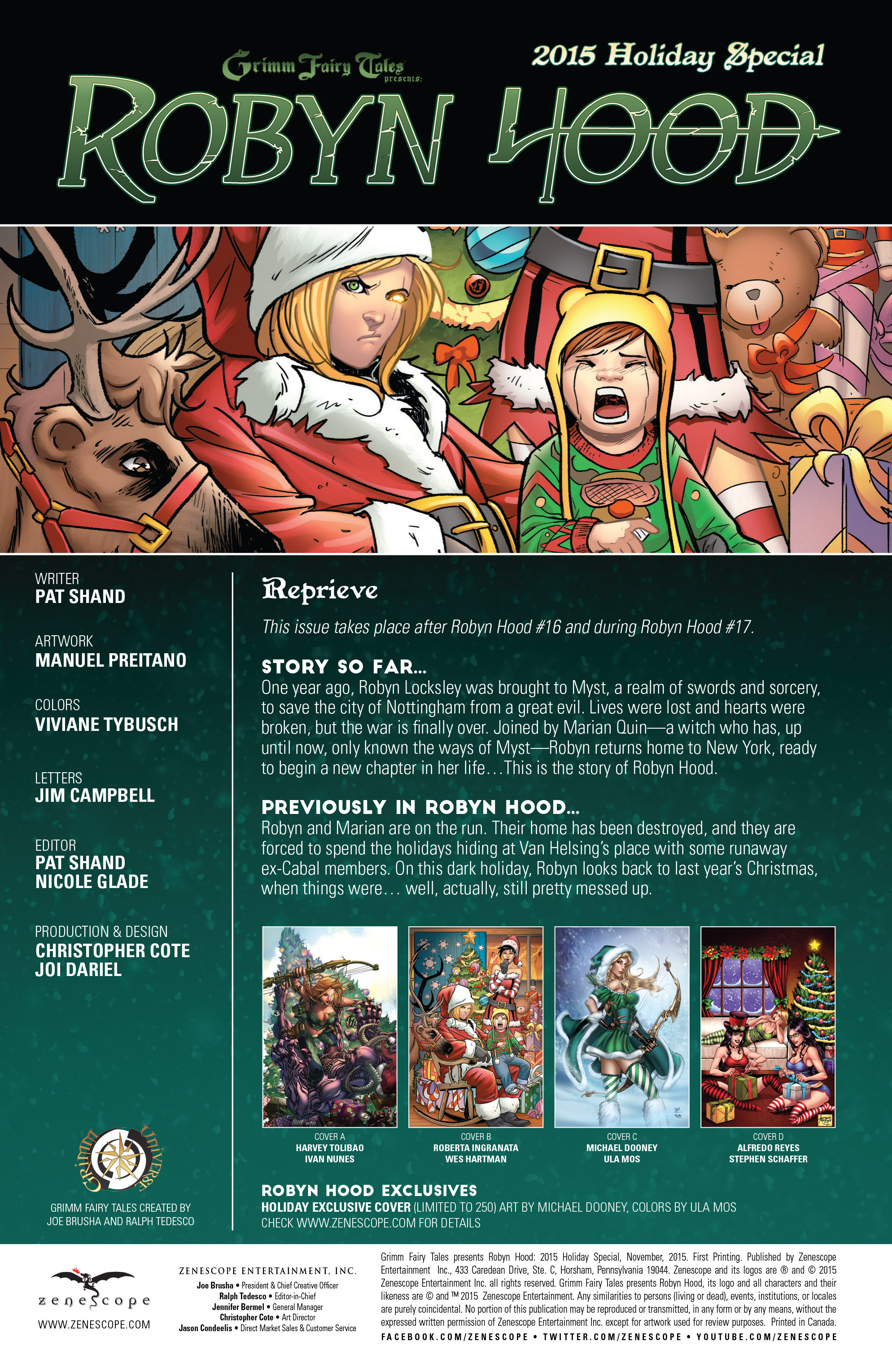 Read online Grimm Fairy Tales presents Robyn Hood 2015 Holiday Special comic -  Issue # Full - 2