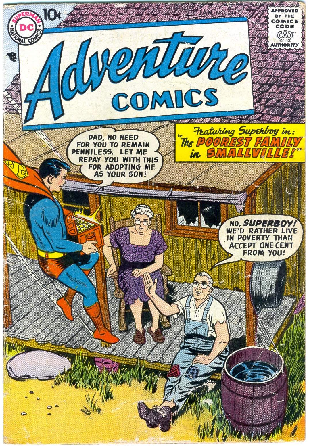 Read online Adventure Comics (1938) comic -  Issue #244 - 1