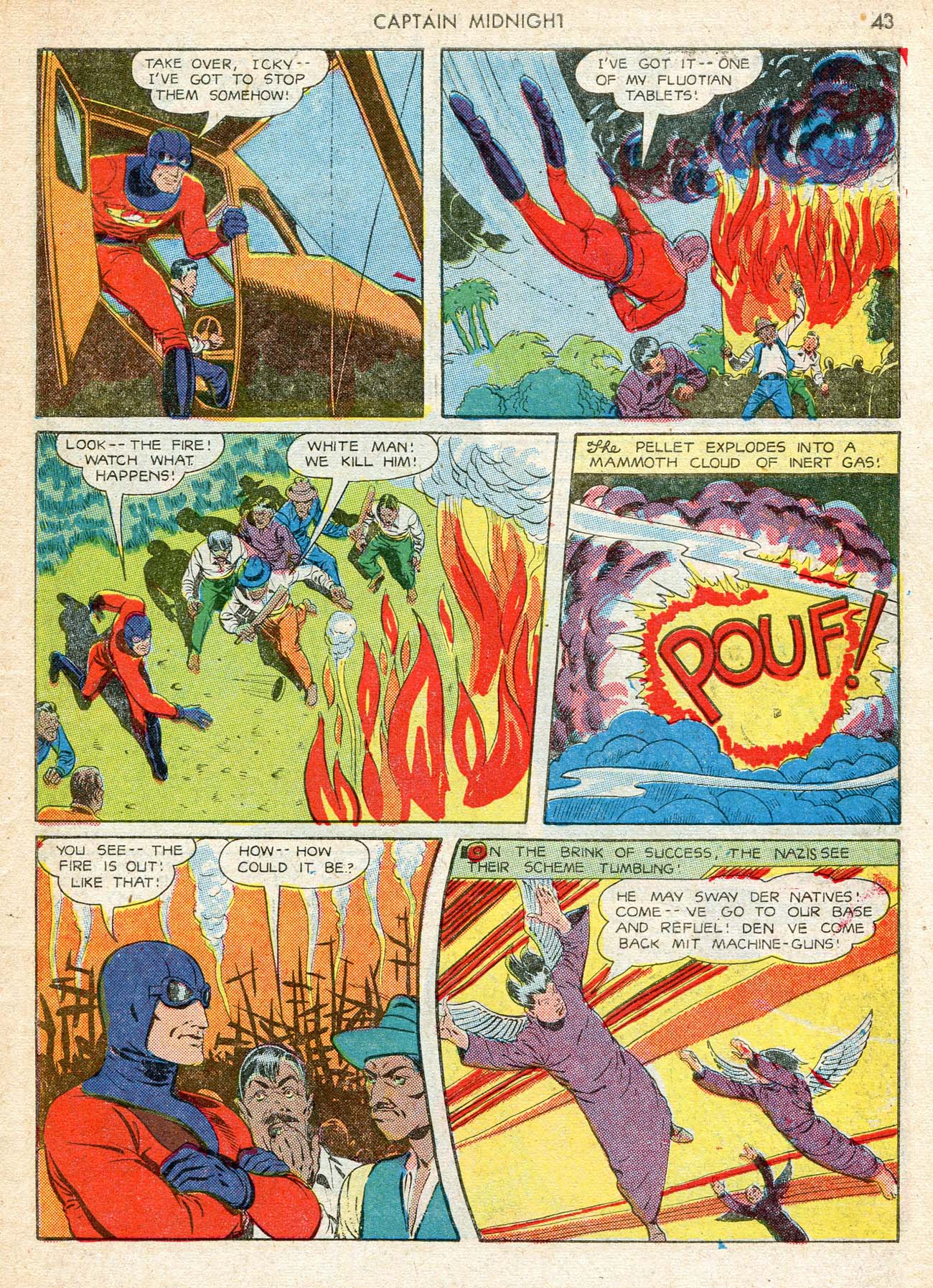 Read online Captain Midnight (1942) comic -  Issue #12 - 43