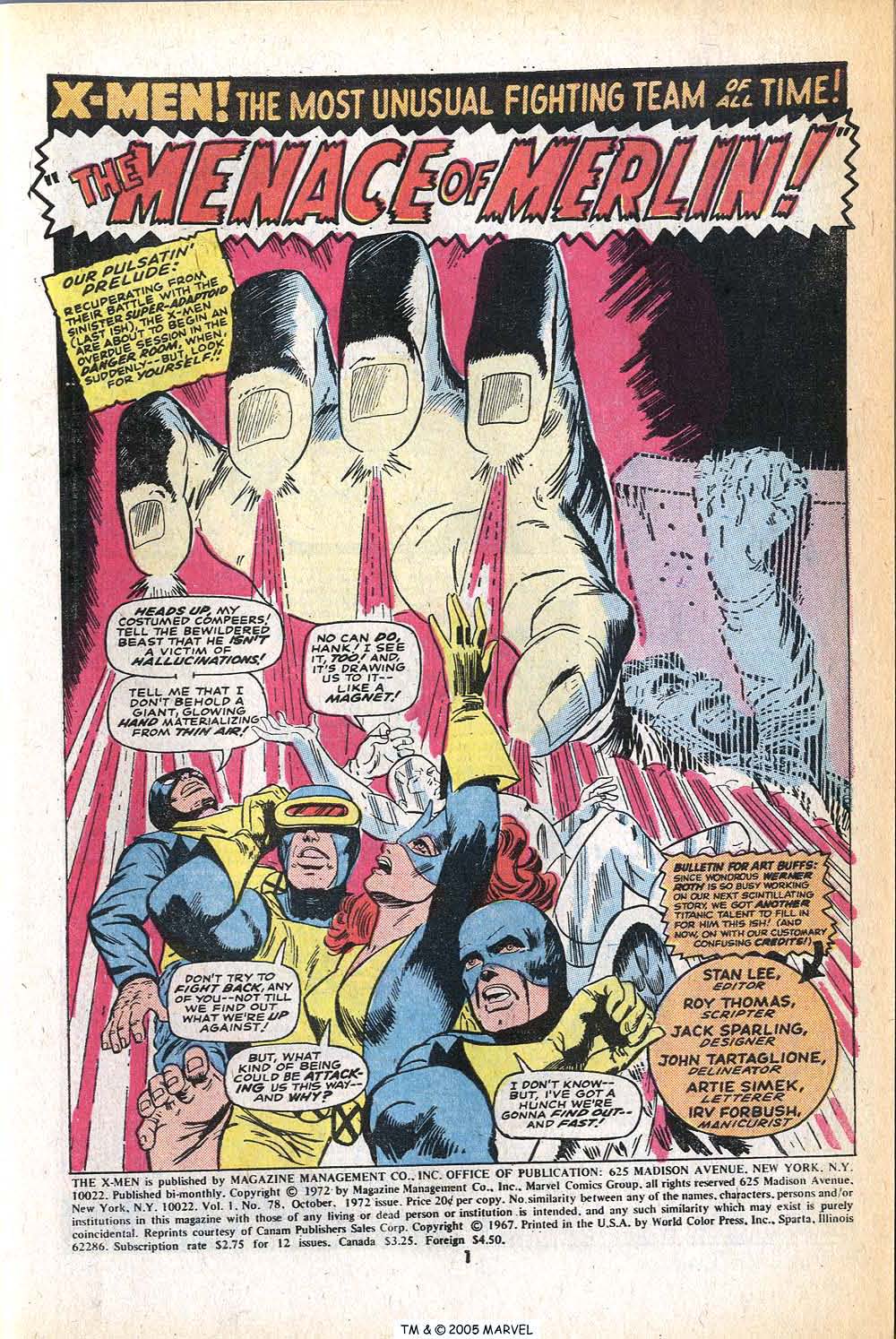 Read online Uncanny X-Men (1963) comic -  Issue #78 - 3