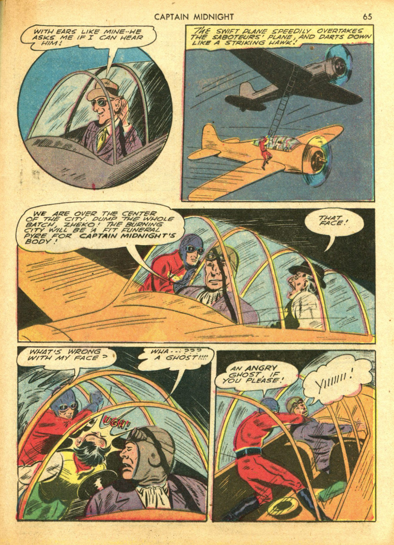 Read online Captain Midnight (1942) comic -  Issue #5 - 65