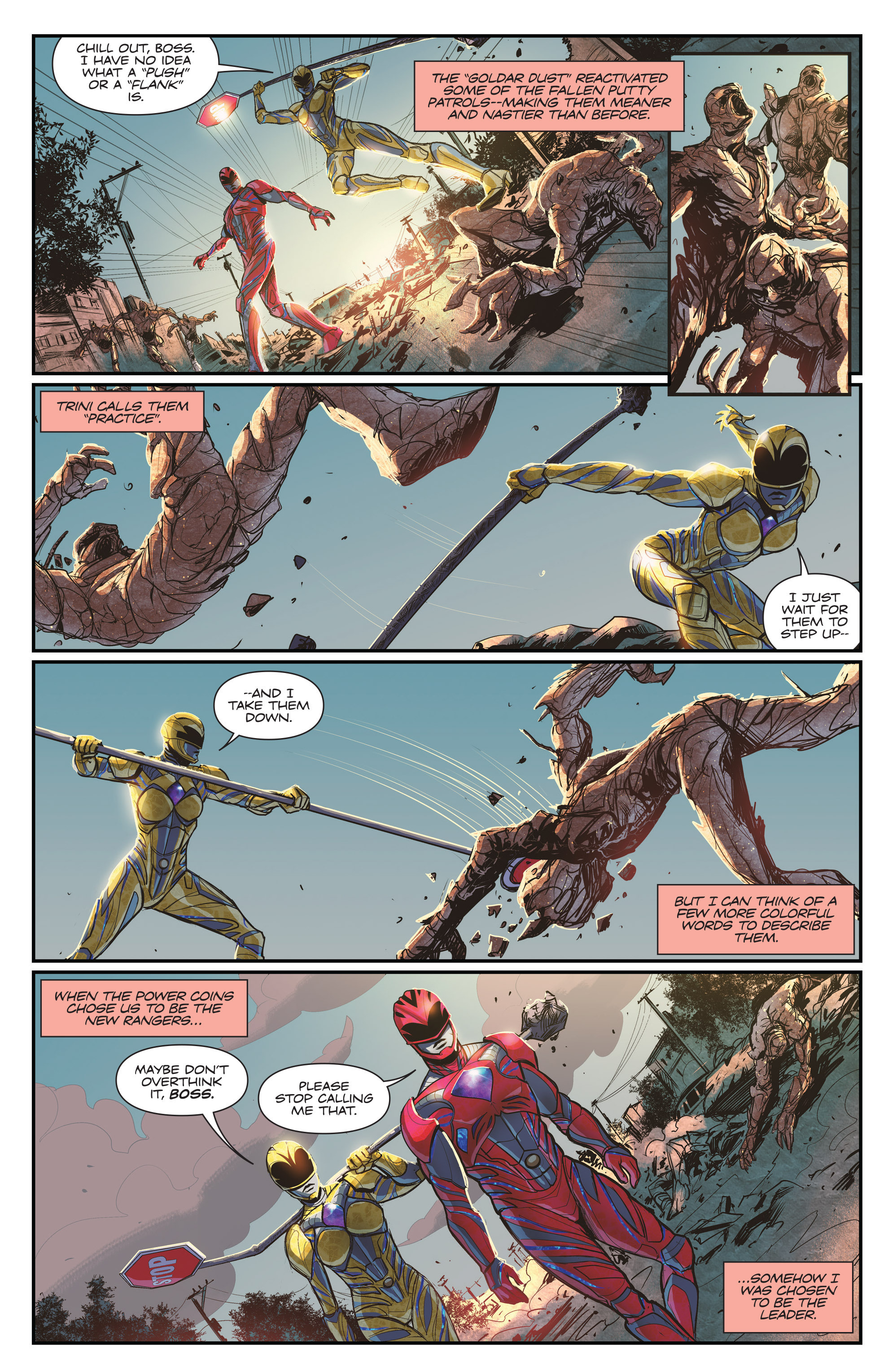 Read online Saban's Power Rangers: Aftershock comic -  Issue # Full - 9