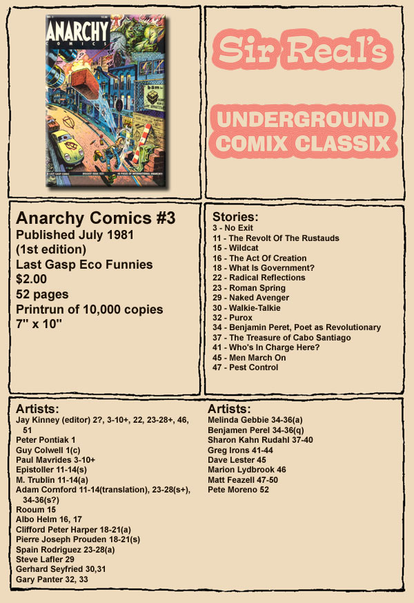 Read online Anarchy Comics comic -  Issue #3 - 1