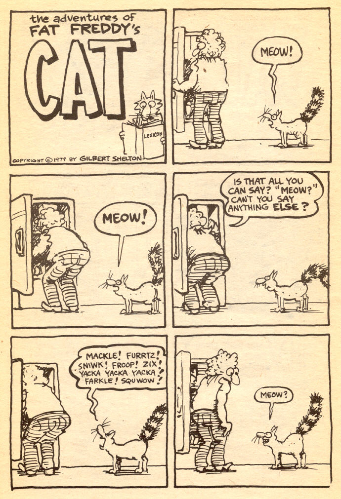 Read online Adventures of Fat Freddy's Cat comic -  Issue #5 - 28
