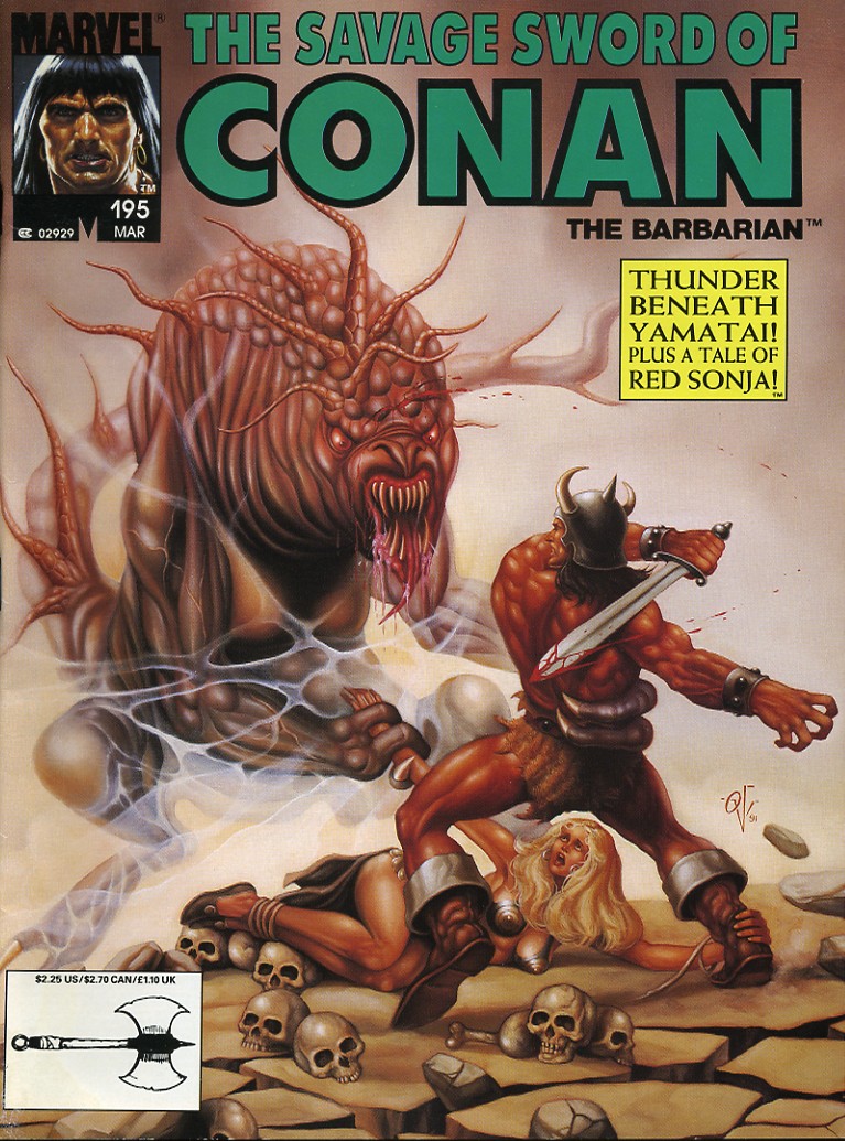 Read online The Savage Sword Of Conan comic -  Issue #195 - 1