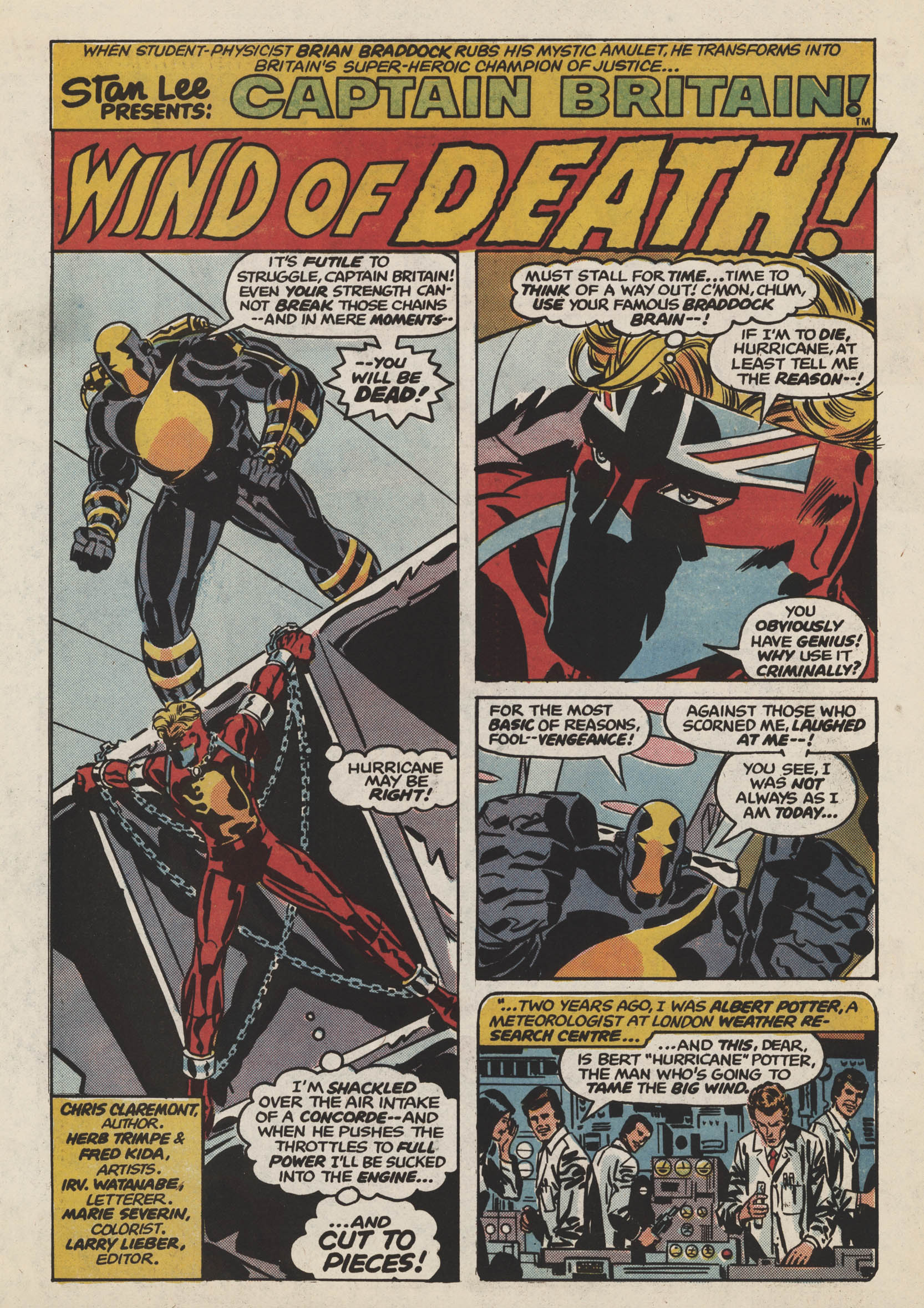 Read online Captain Britain (1976) comic -  Issue #7 - 2