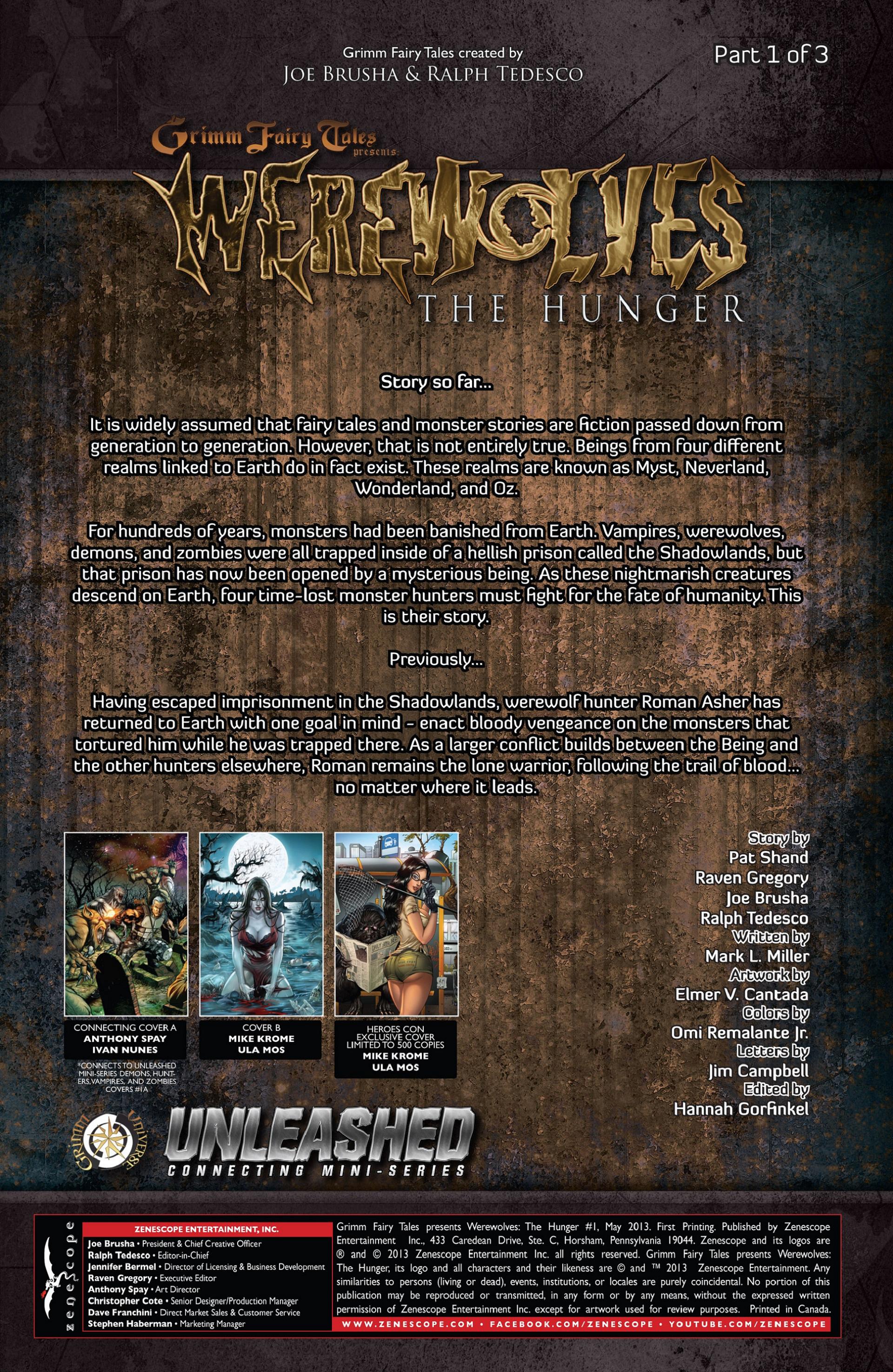 Read online Grimm Fairy Tales presents Werewolves: The Hunger comic -  Issue #1 - 2