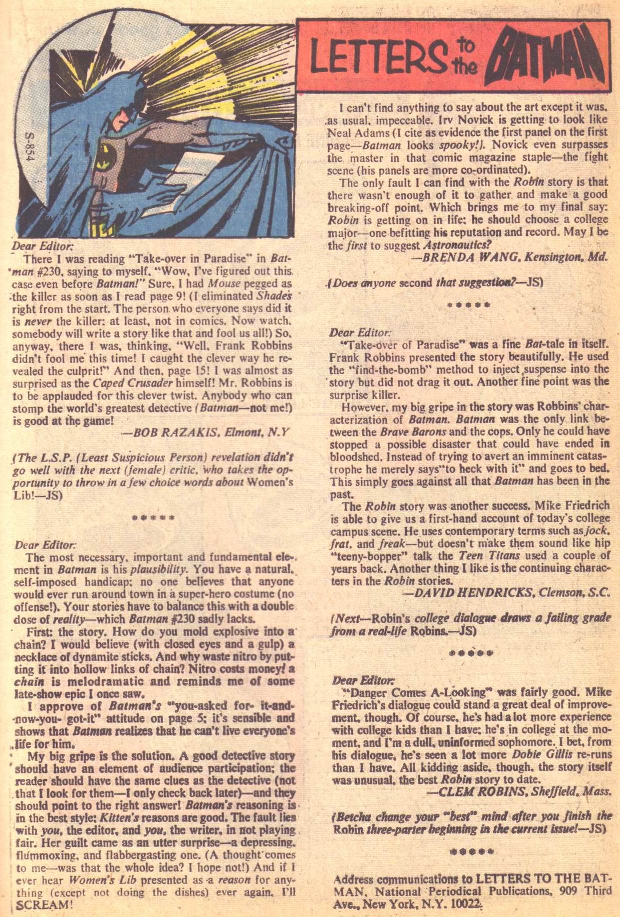 Read online Batman (1940) comic -  Issue #234 - 19