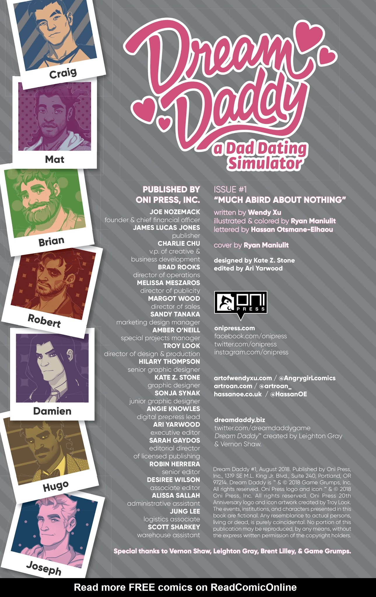 Read online Dream Daddy comic -  Issue #1 - 2