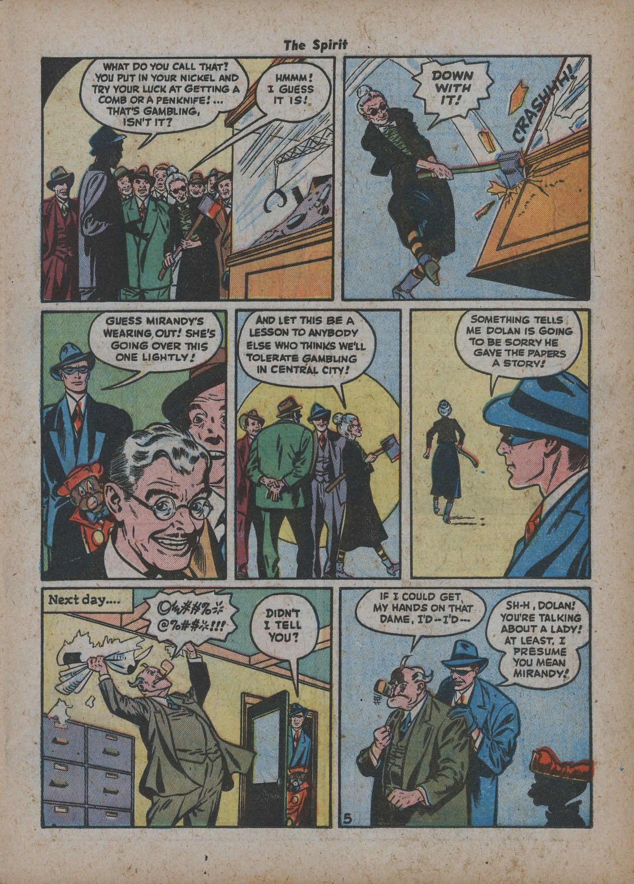 Read online The Spirit (1944) comic -  Issue #13 - 15