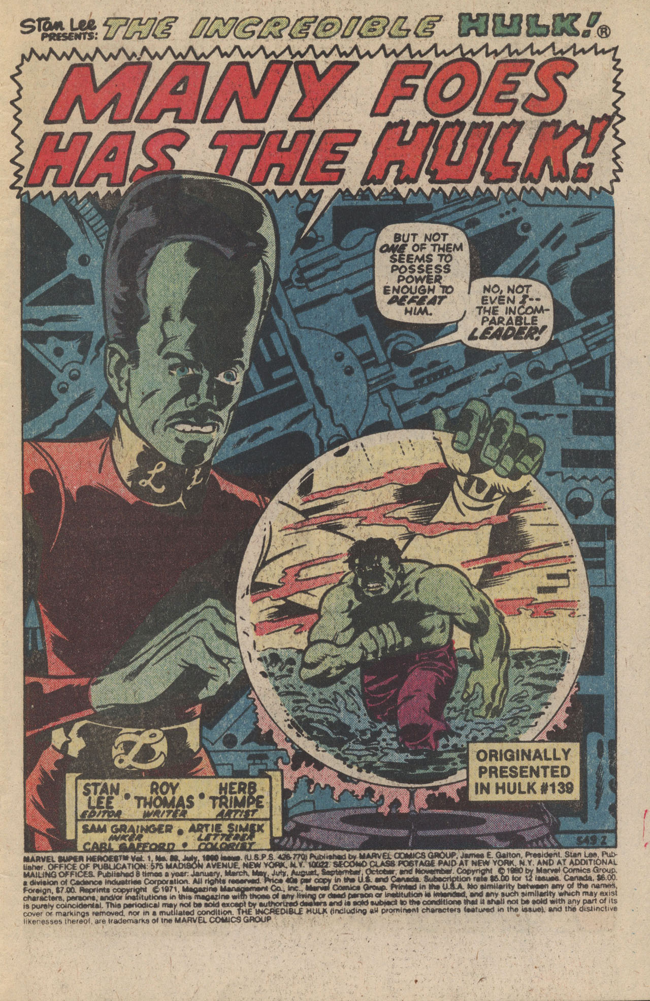Read online Marvel Super-Heroes comic -  Issue #89 - 3