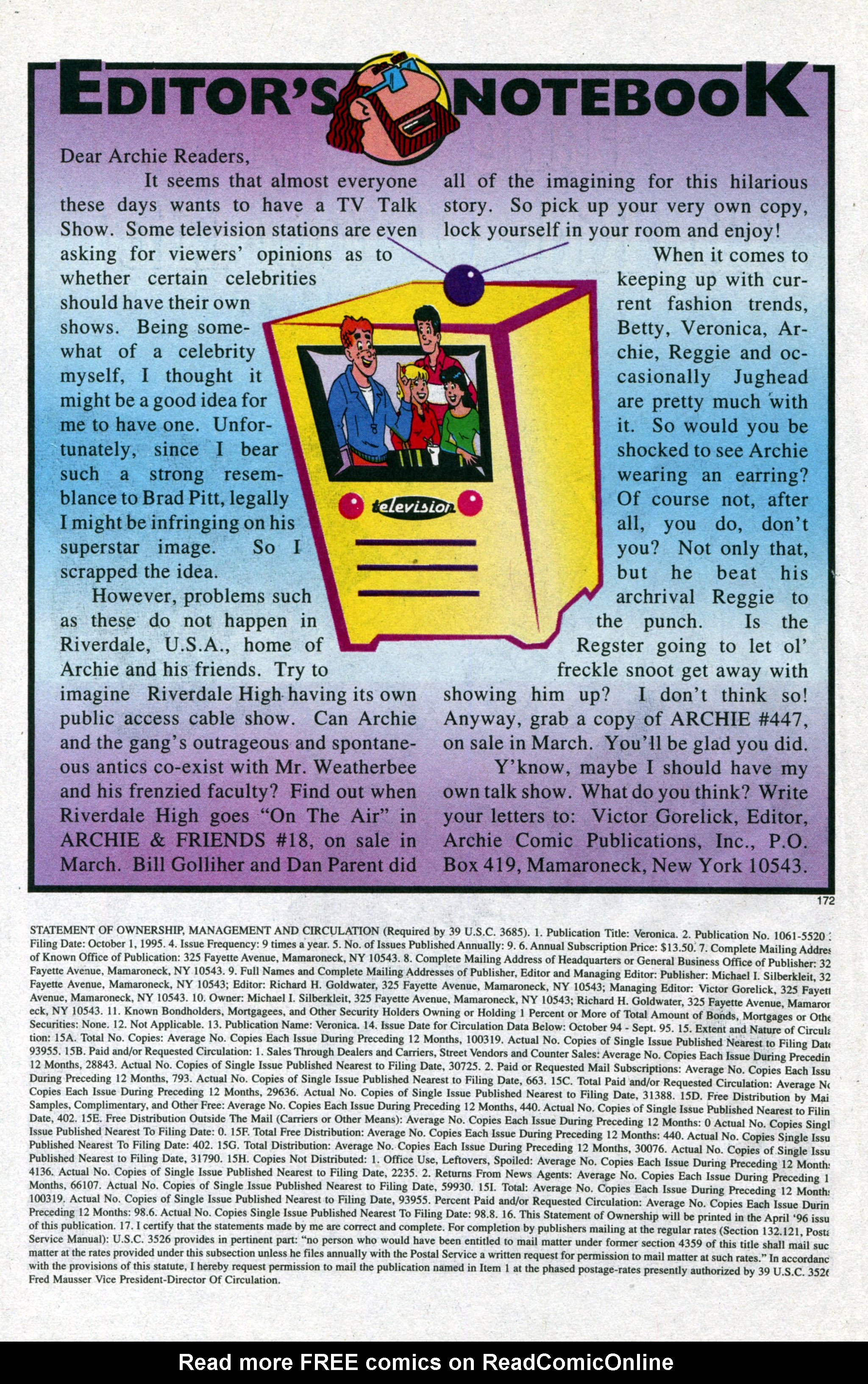 Read online Veronica comic -  Issue #51 - 18