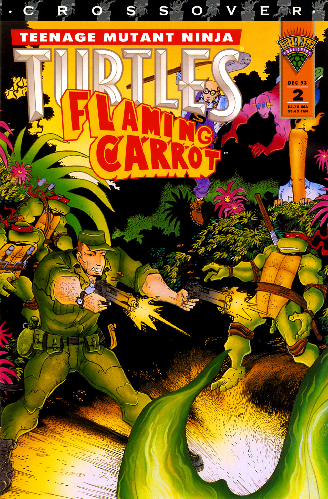 Read online Teenage Mutant Ninja Turtles/Flaming Carrot Crossover comic -  Issue #2 - 1