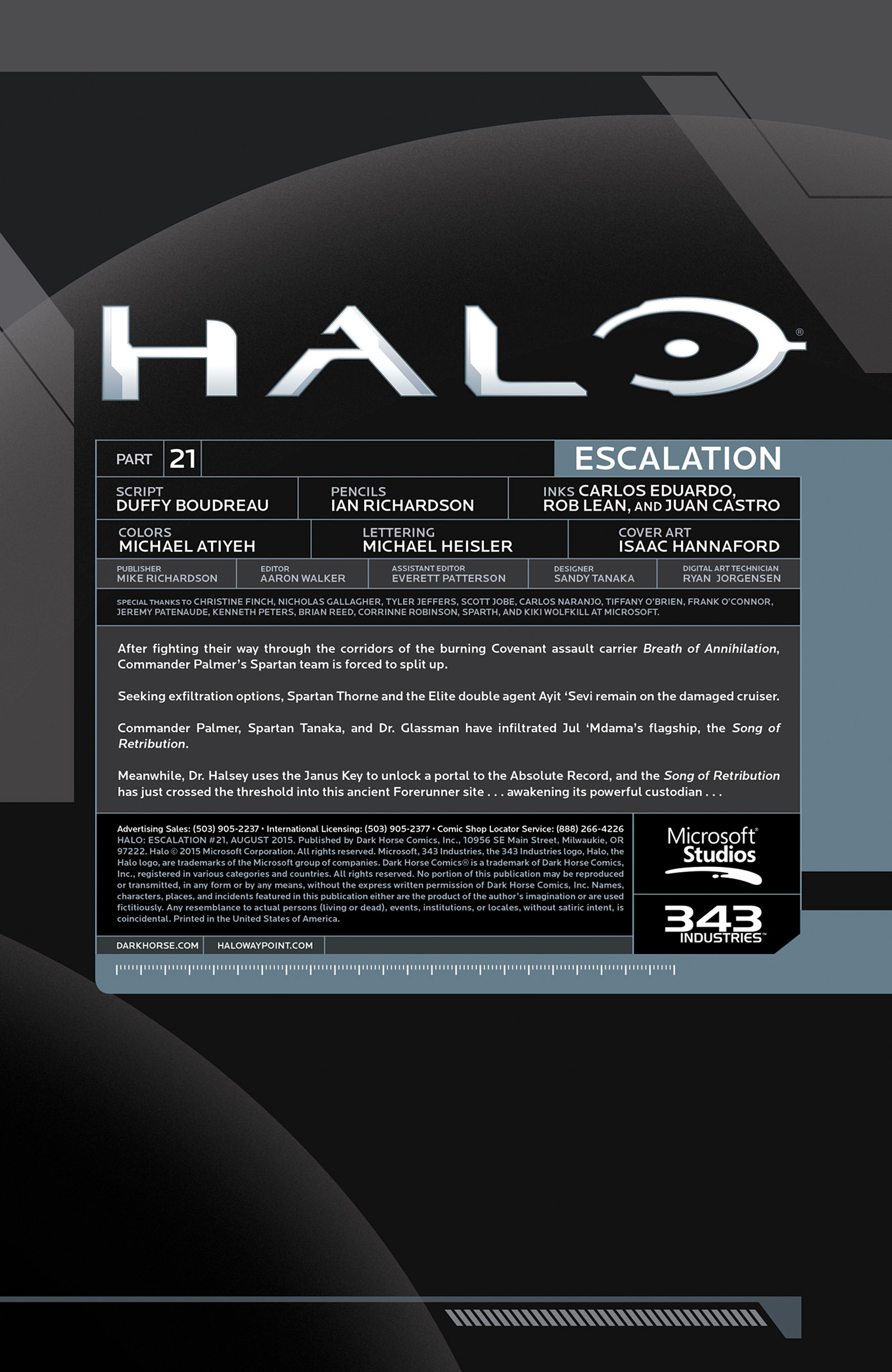 Read online Halo: Escalation comic -  Issue #21 - 2