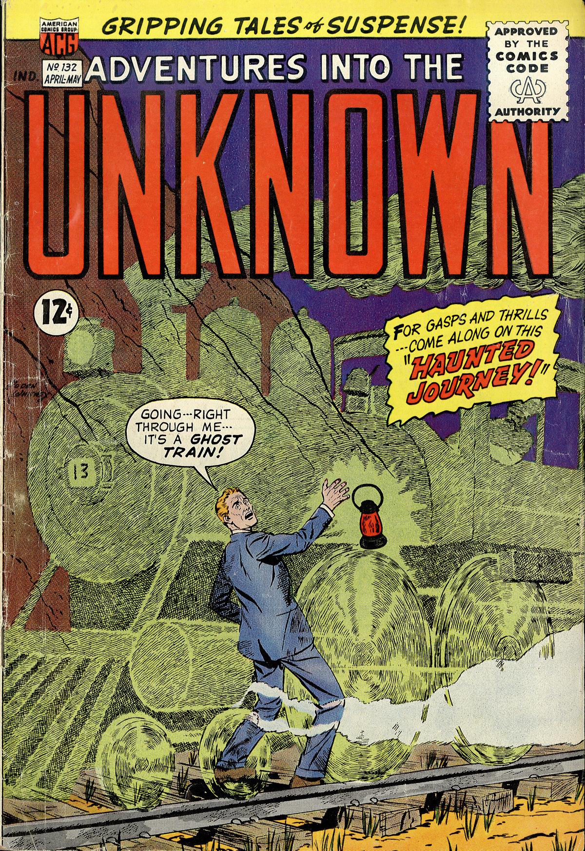 Read online Adventures Into The Unknown comic -  Issue #132 - 1