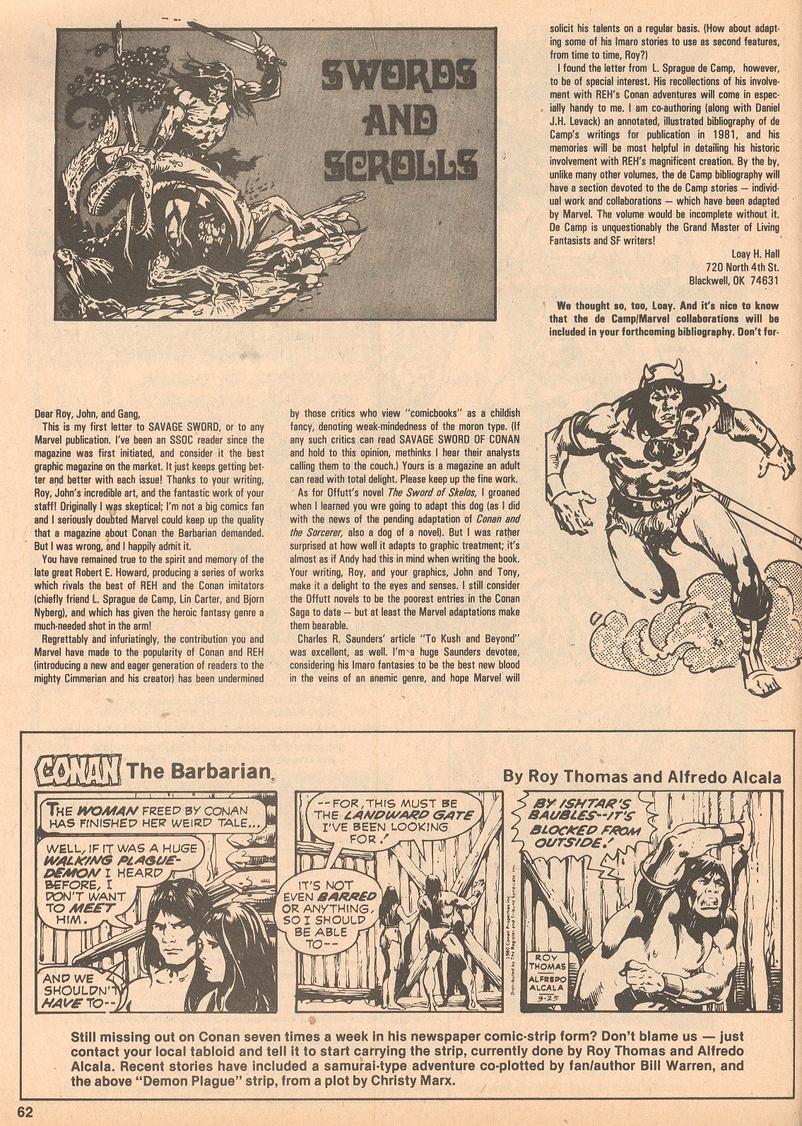 Read online The Savage Sword Of Conan comic -  Issue #60 - 62