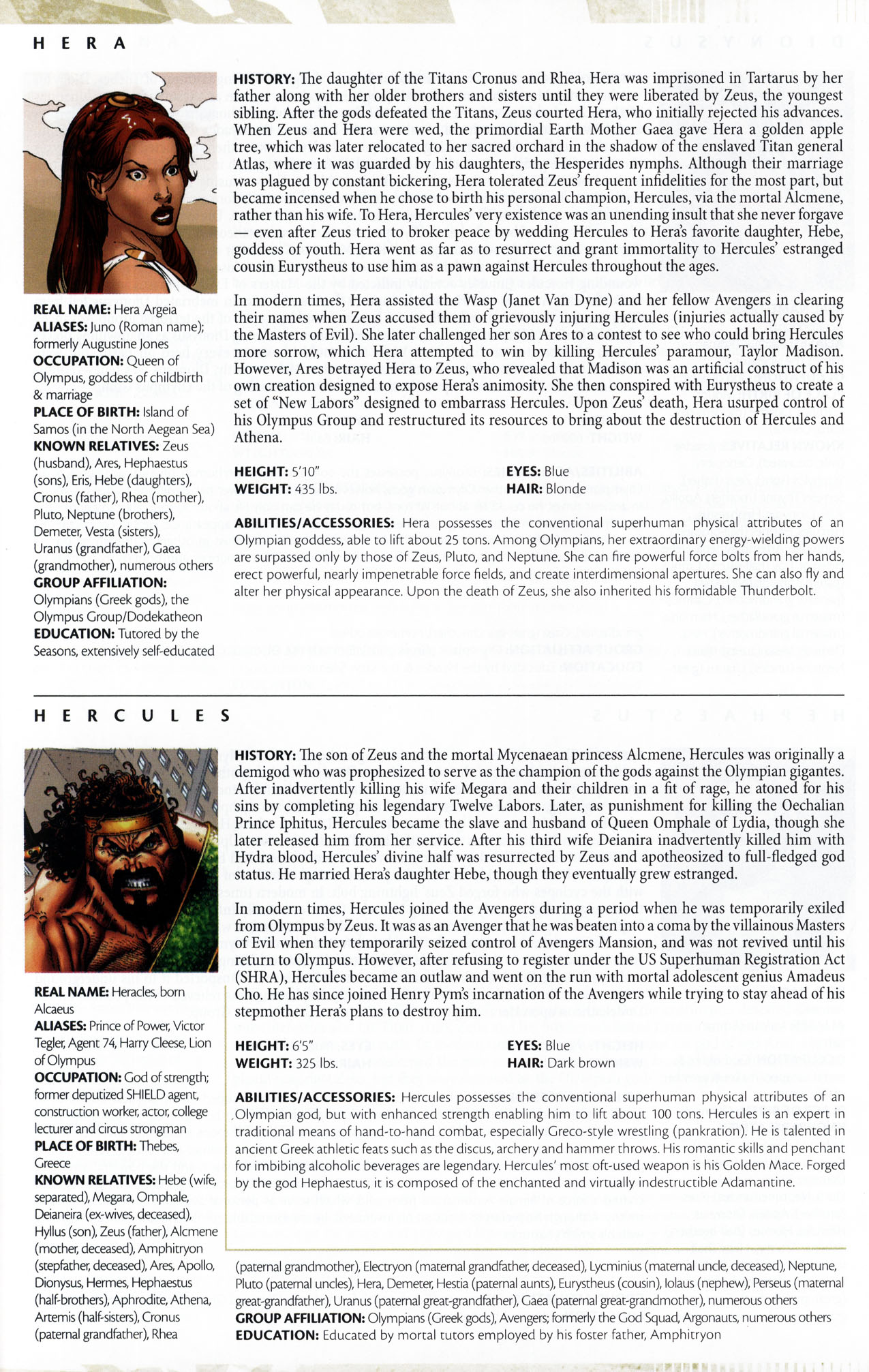 Read online Thor & Hercules: Encyclopaedia Mythologica comic -  Issue # Full - 42