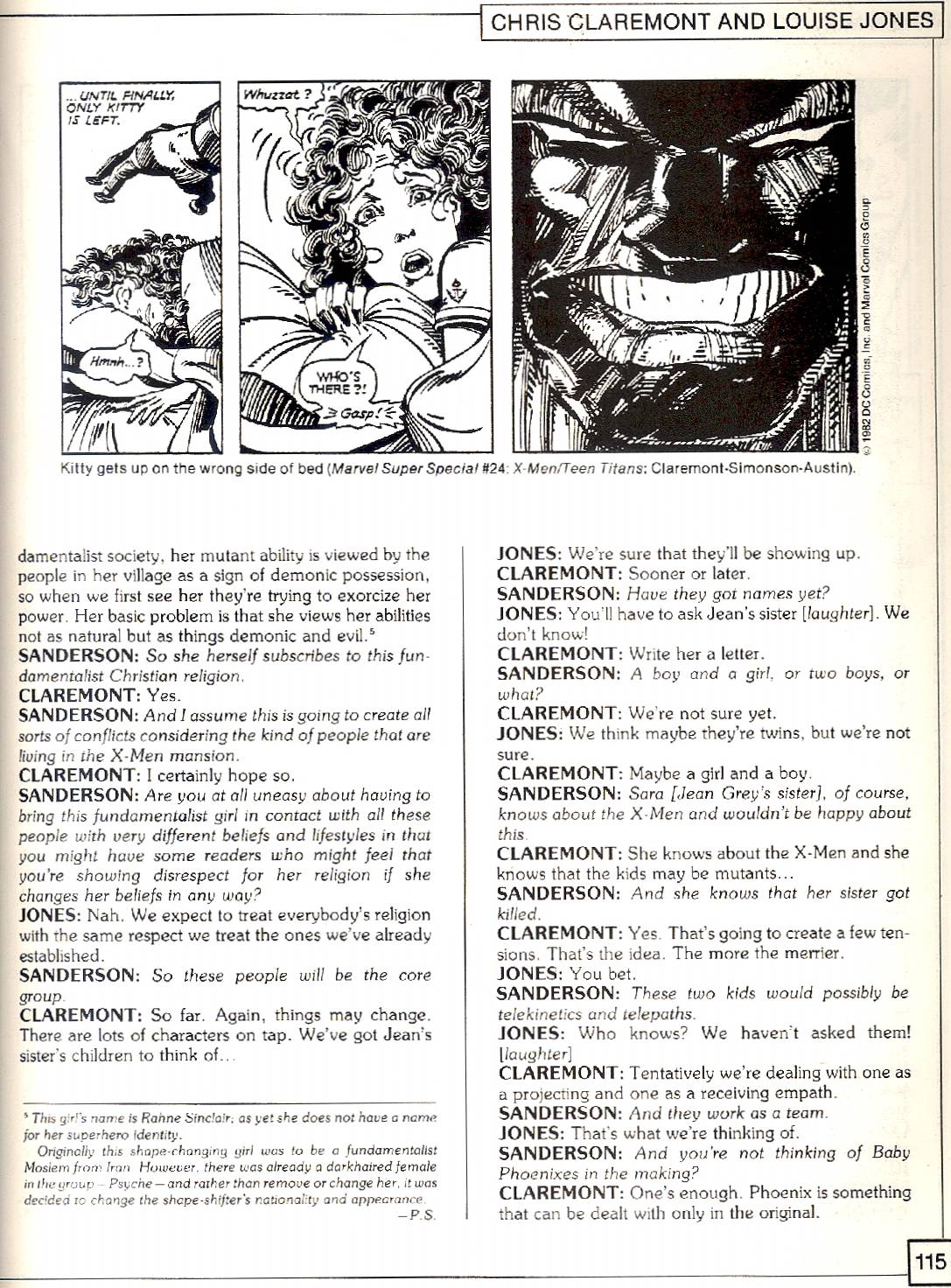 Read online The X-Men Companion comic -  Issue #2 - 115